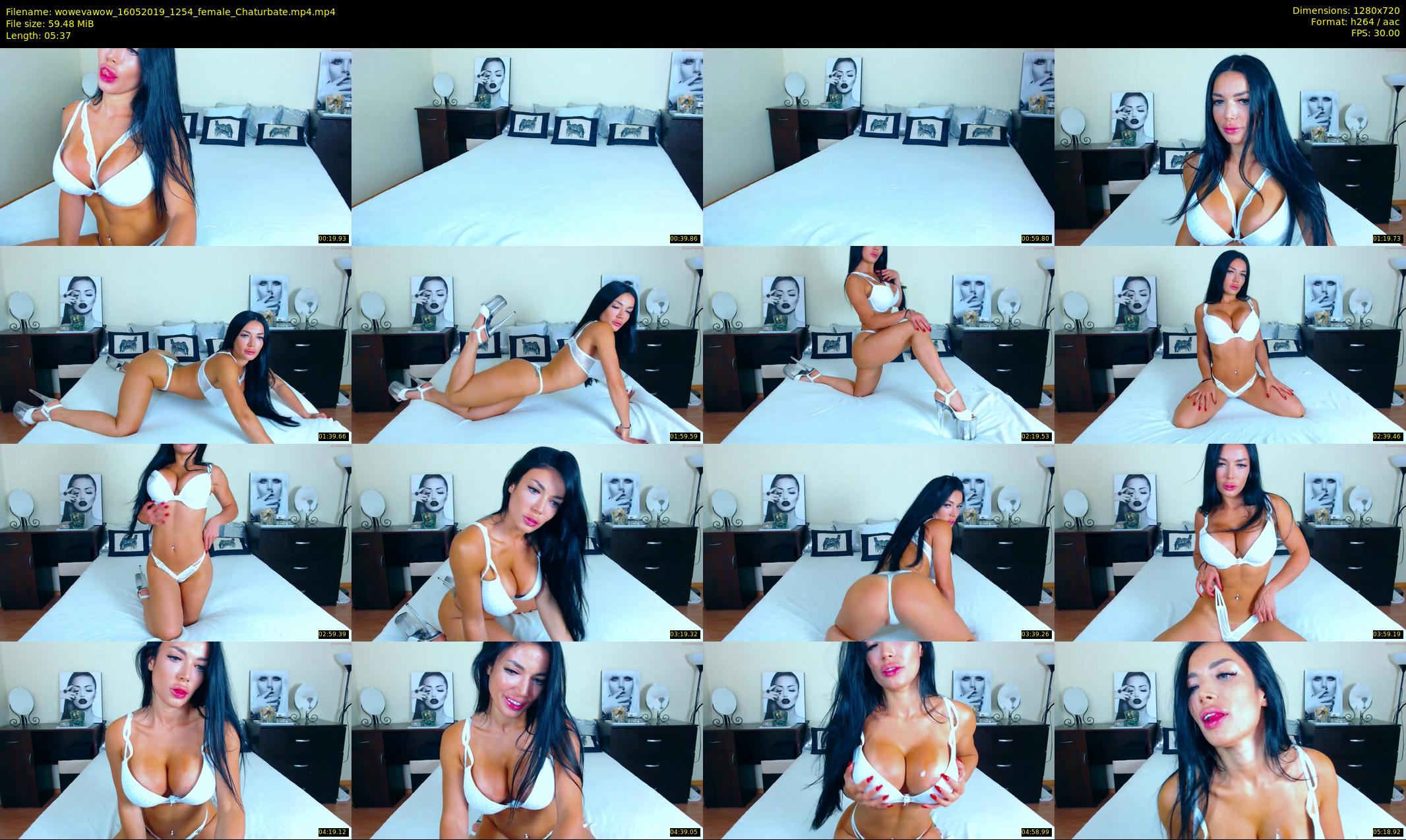 wowevawow — 6 minute Chaturbate female cam show recording, 720p, May 16, 2019