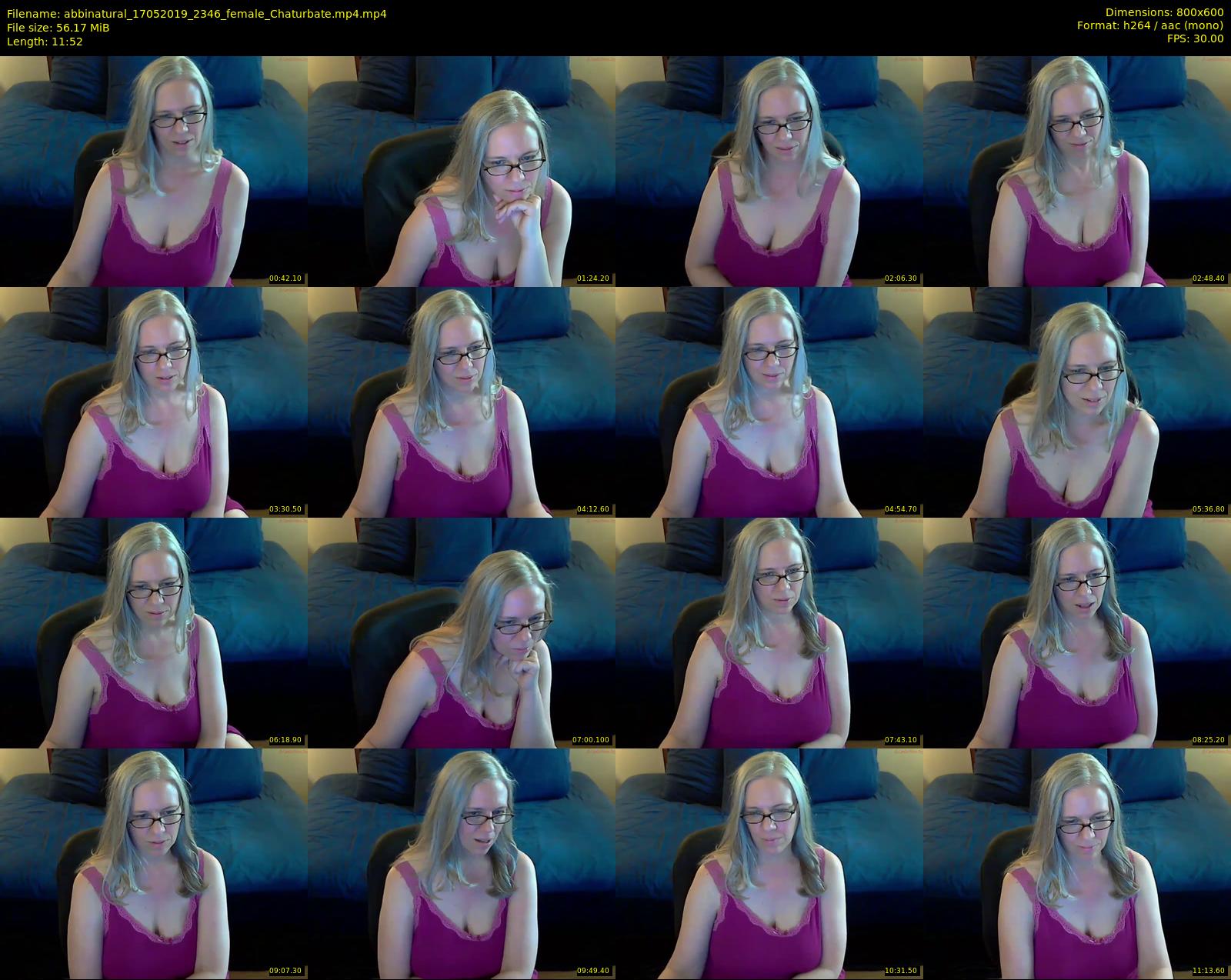 abbinatural — 12 minute Chaturbate female cam show recording, 480p, May 17, 2019