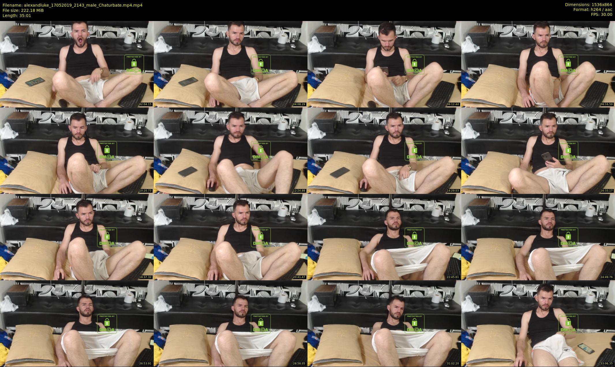 alexandluke — 36 minute Chaturbate male cam show recording, 720p, May 17, 2019