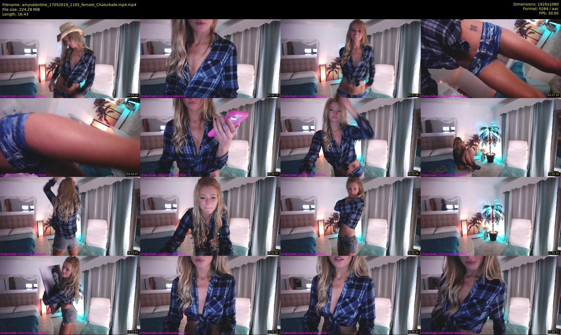 amyvalentine — 17 minute Chaturbate female cam show recording, 1080p, May 17, 2019