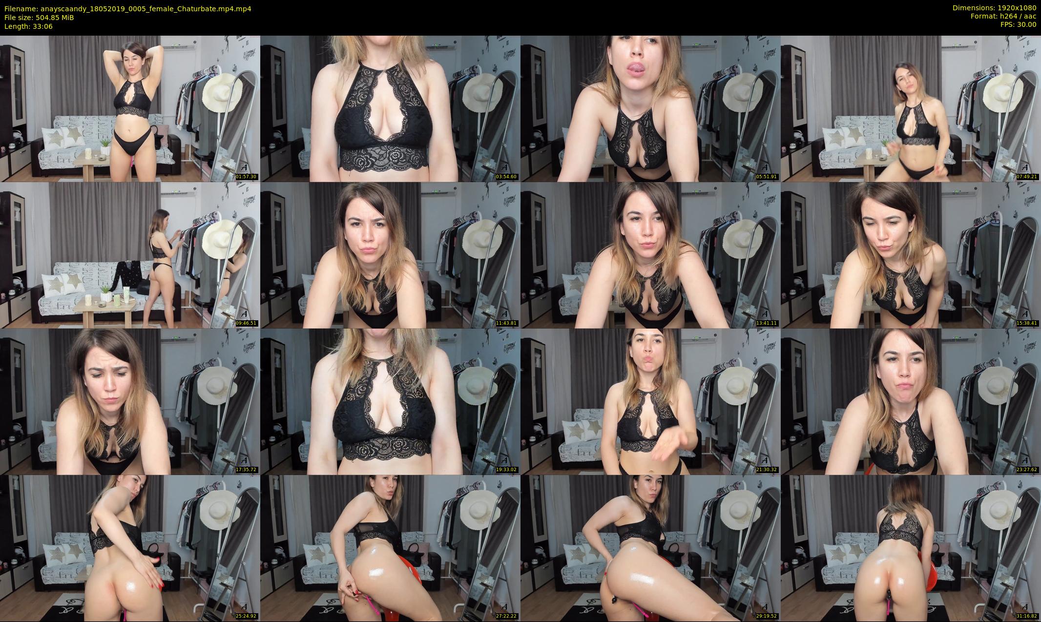 anayscaandy — 34 minute Chaturbate female cam show recording, 1080p, May 18, 2019