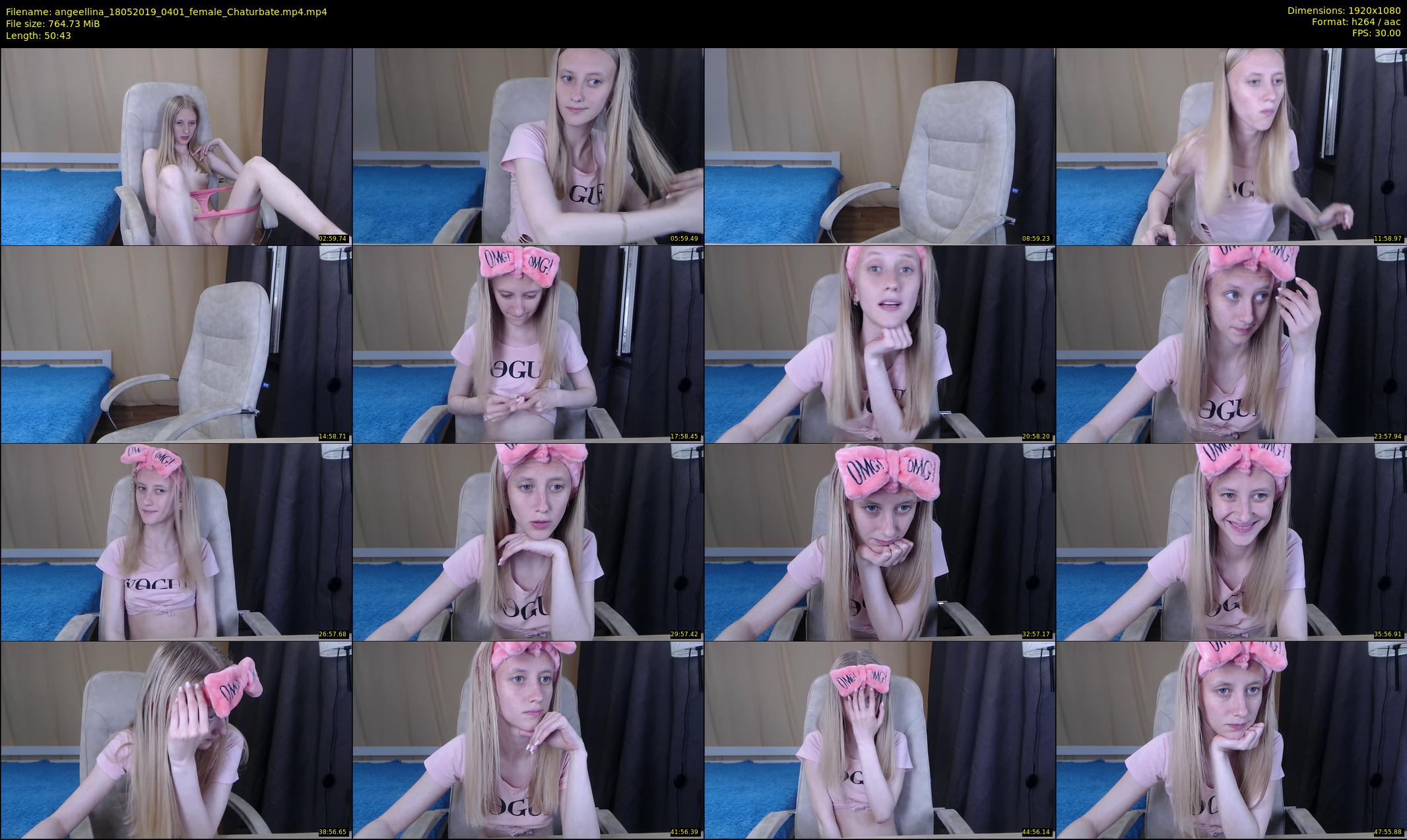 angeellina — 51 minute Chaturbate female cam show recording, 1080p, May 18, 2019