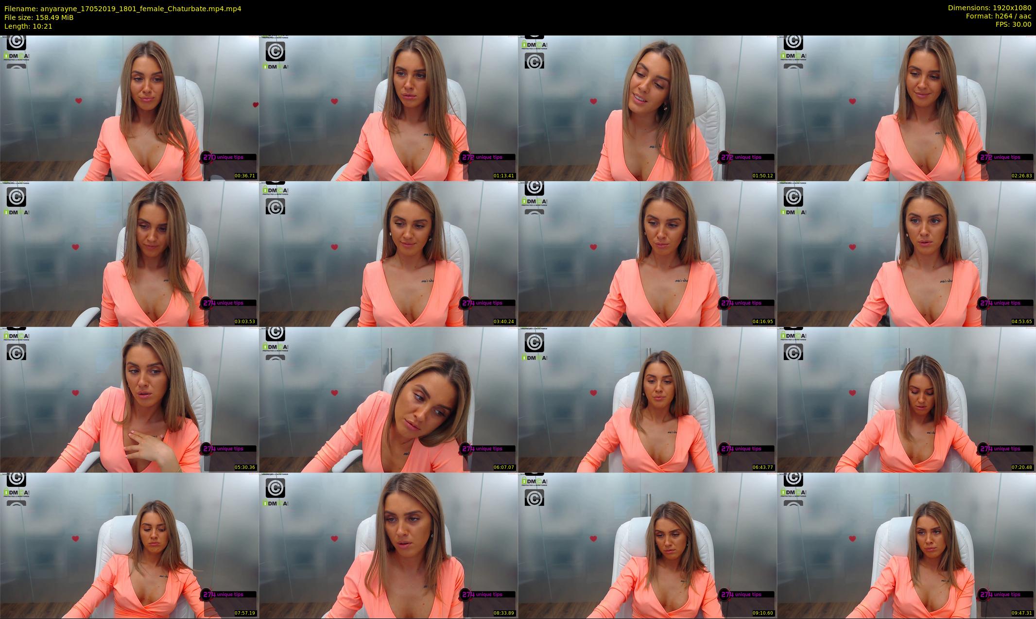 anyarayne — 11 minute Chaturbate female cam show recording, 1080p, May 17, 2019