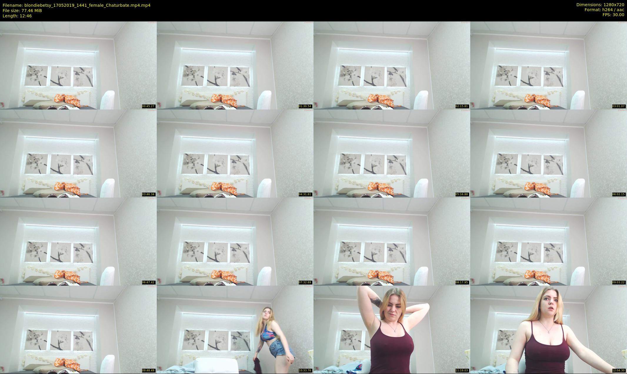 blondiebetsy — 13 minute Chaturbate female cam show recording, 720p, May 17, 2019