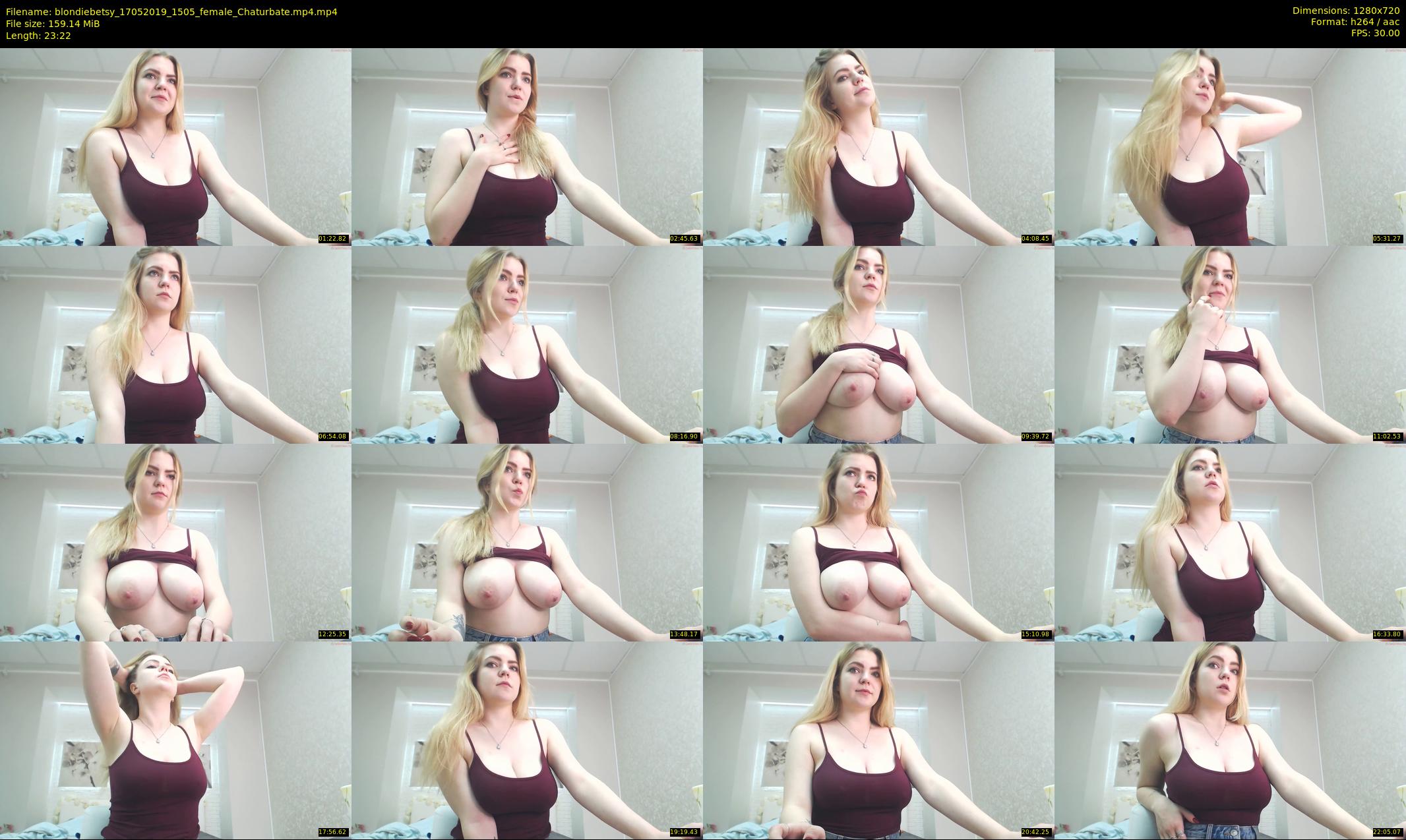 blondiebetsy — 24 minute Chaturbate female cam show recording, 720p, May 17, 2019