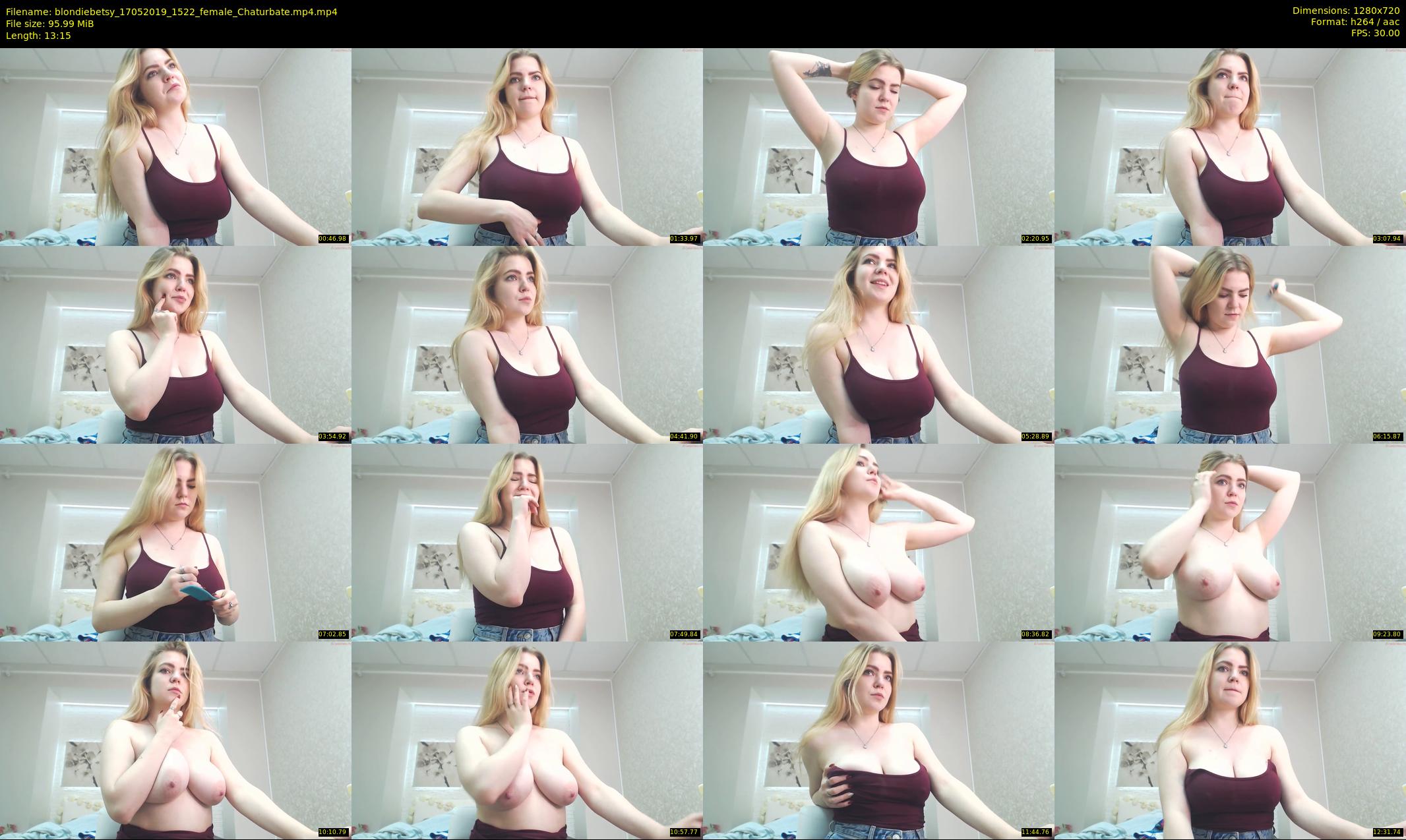 blondiebetsy — 14 minute Chaturbate female cam show recording, 720p, May 17, 2019