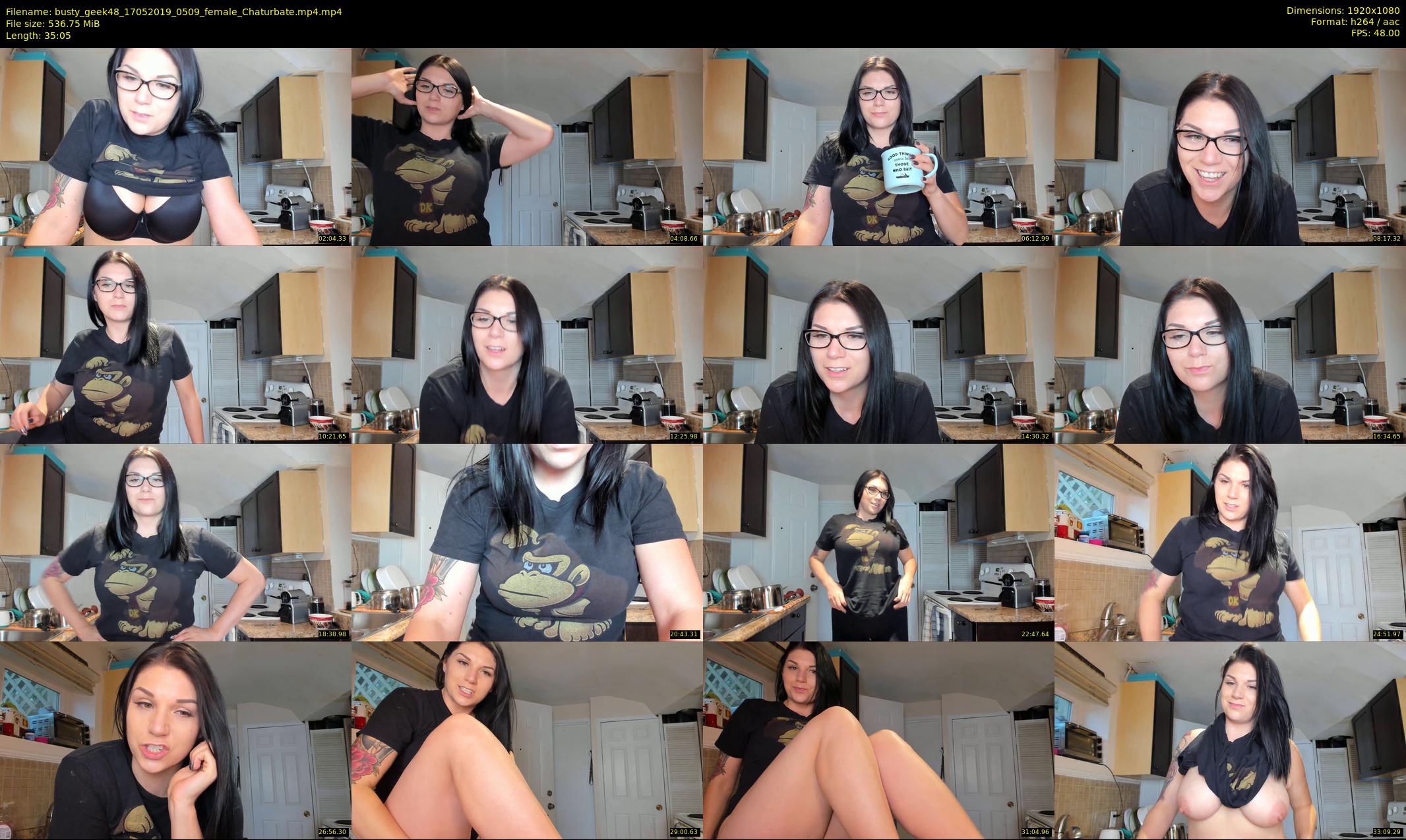 busty_geek48 — 36 minute Chaturbate female cam show recording, 1080p, May 17, 2019