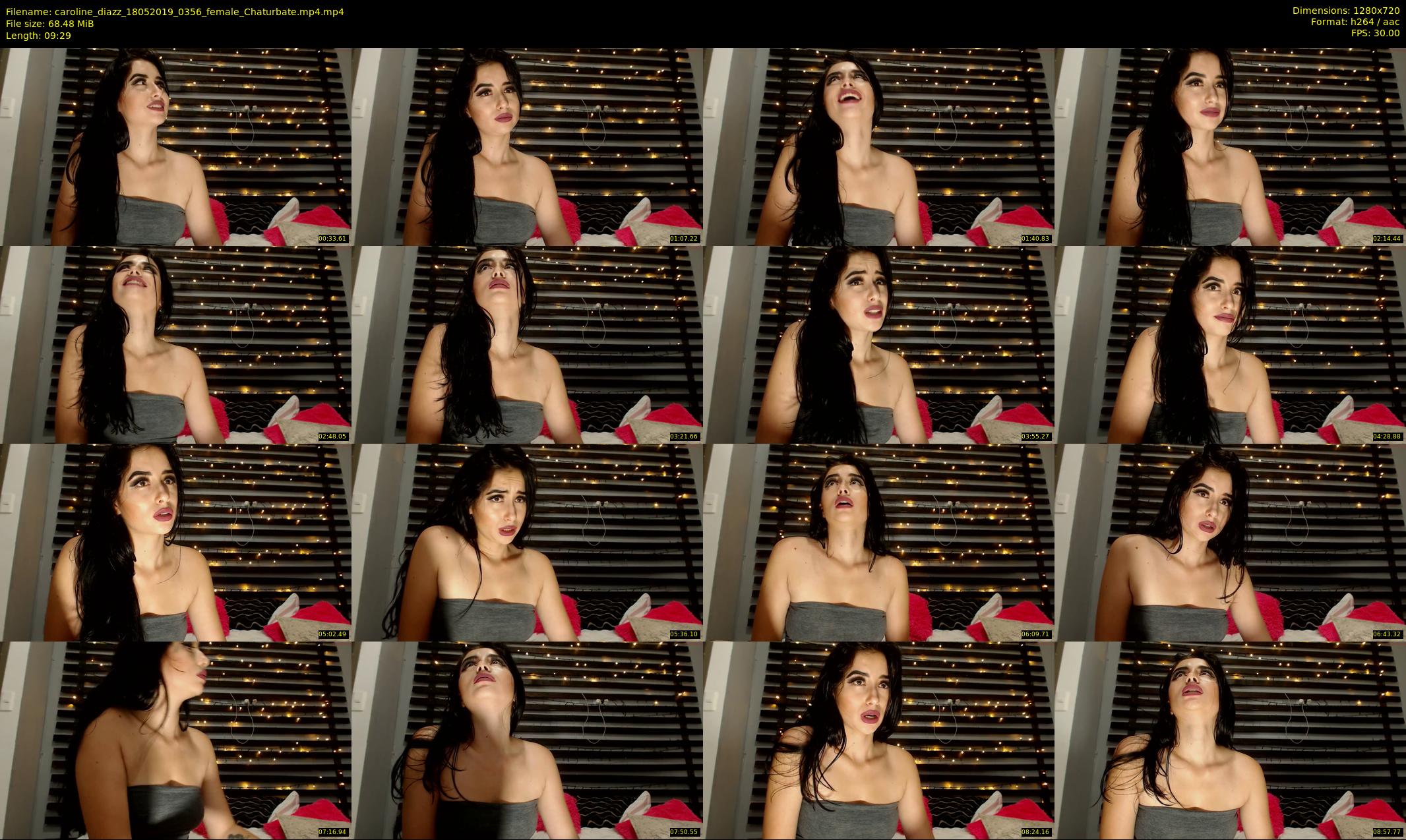 caroline_diazz — 10 minute Chaturbate female cam show recording, 720p, May 18, 2019