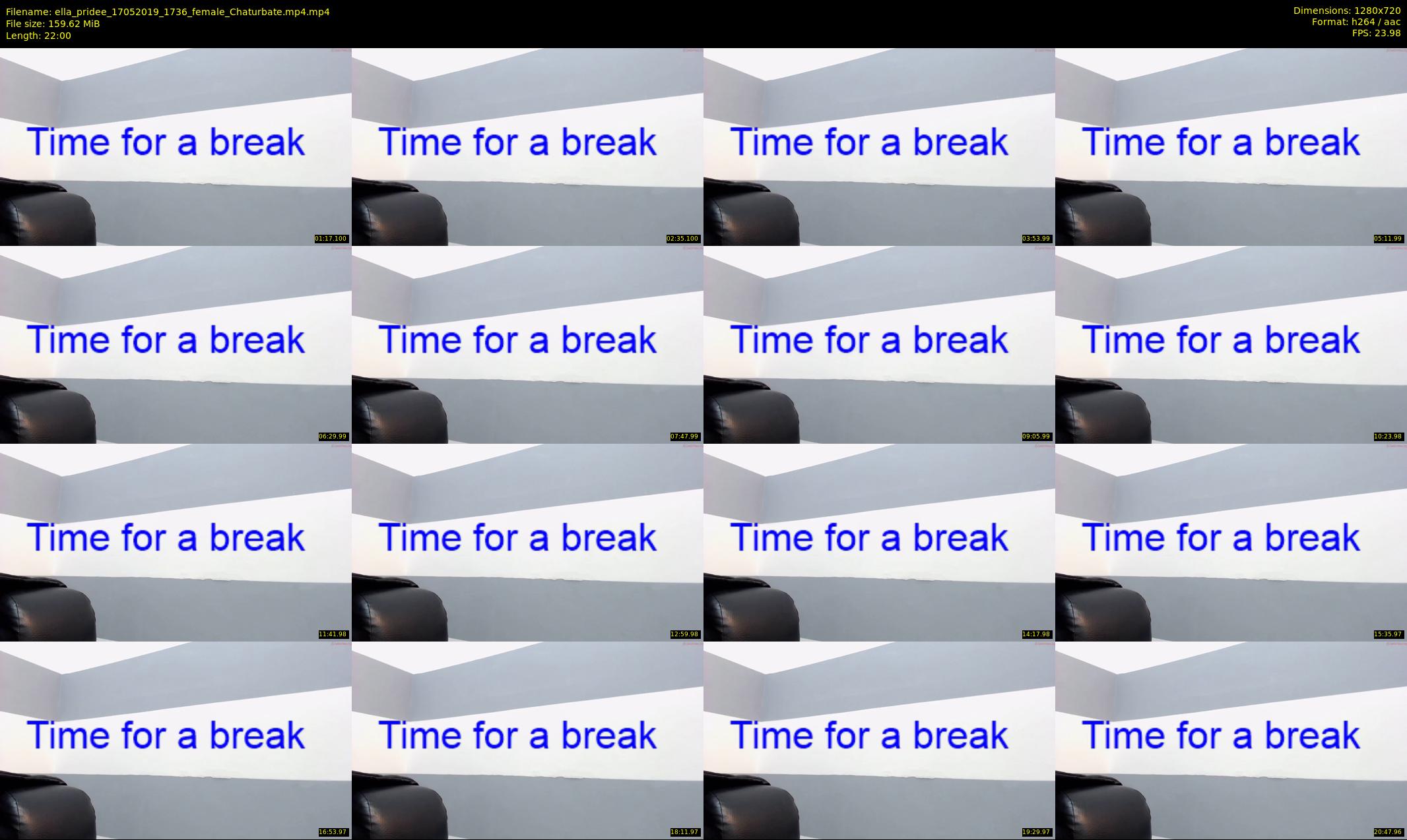 ella_pridee — 22 minute Chaturbate female cam show recording, 720p, May 17, 2019