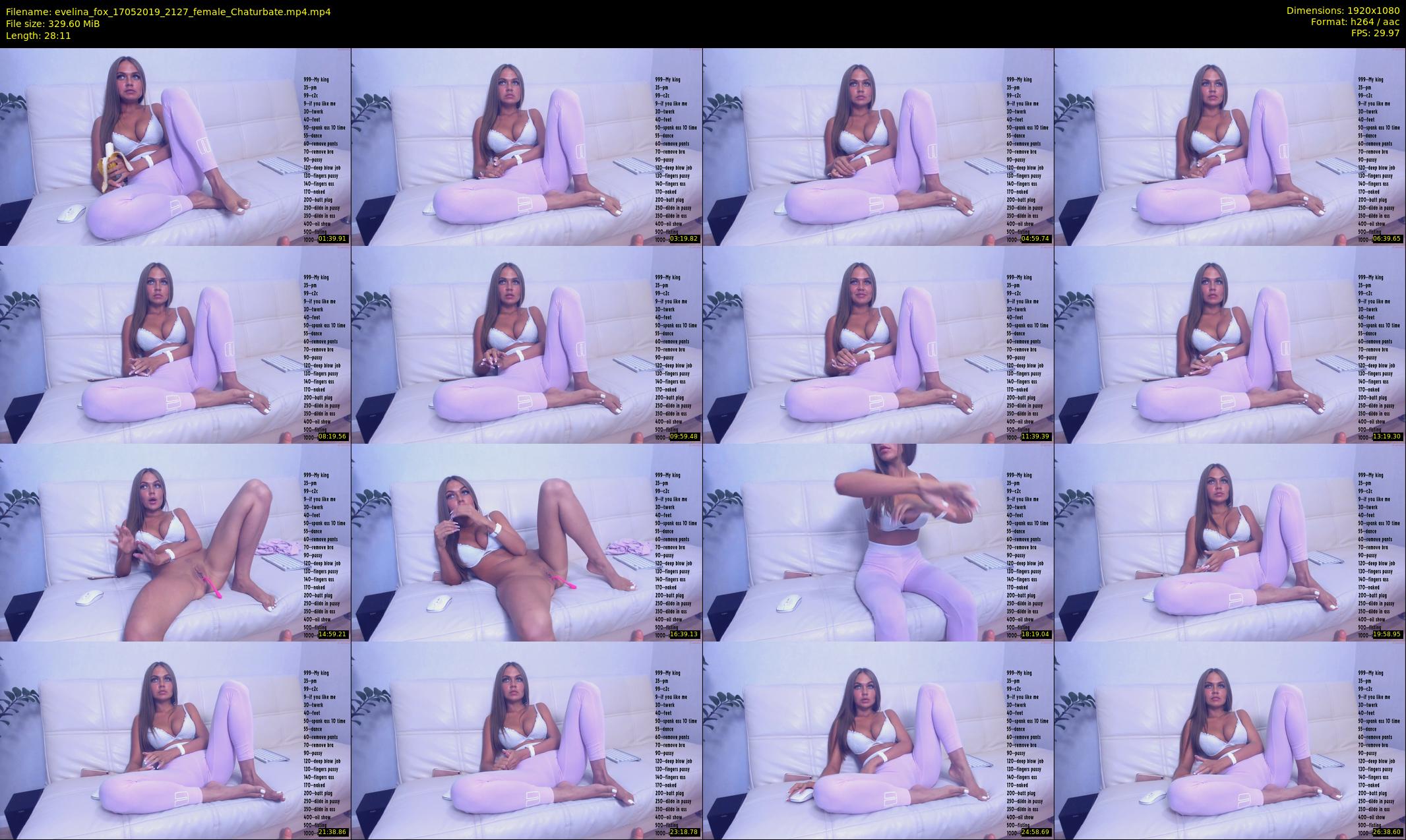 evelina_fox — 29 minute Chaturbate female cam show recording, 1080p, May 17, 2019