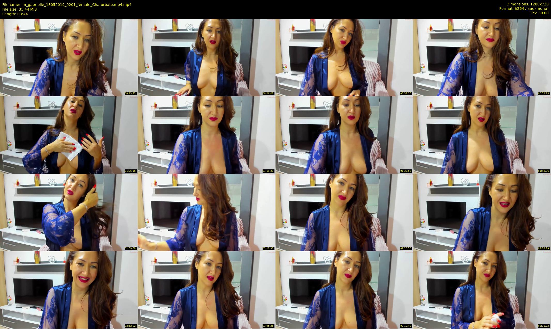 im_gabrielle — 4 minute Chaturbate female cam show recording, 720p, May 18, 2019