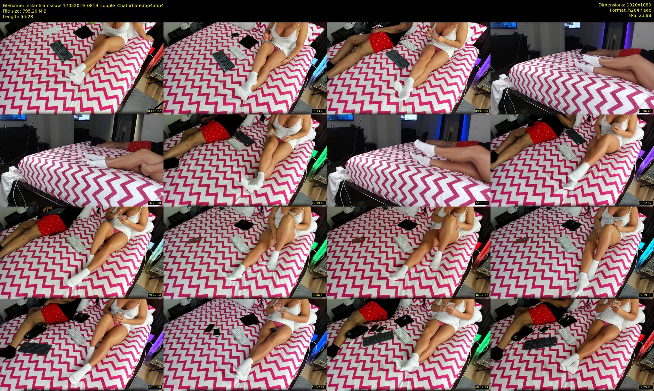 instantcamsnow — 56 minute Chaturbate couple cam show recording, 1080p, May 17, 2019