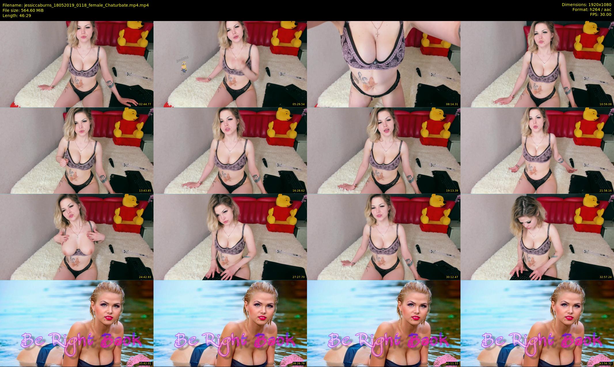 jessiccaburns — 47 minute Chaturbate female cam show recording, 1080p, May 18, 2019