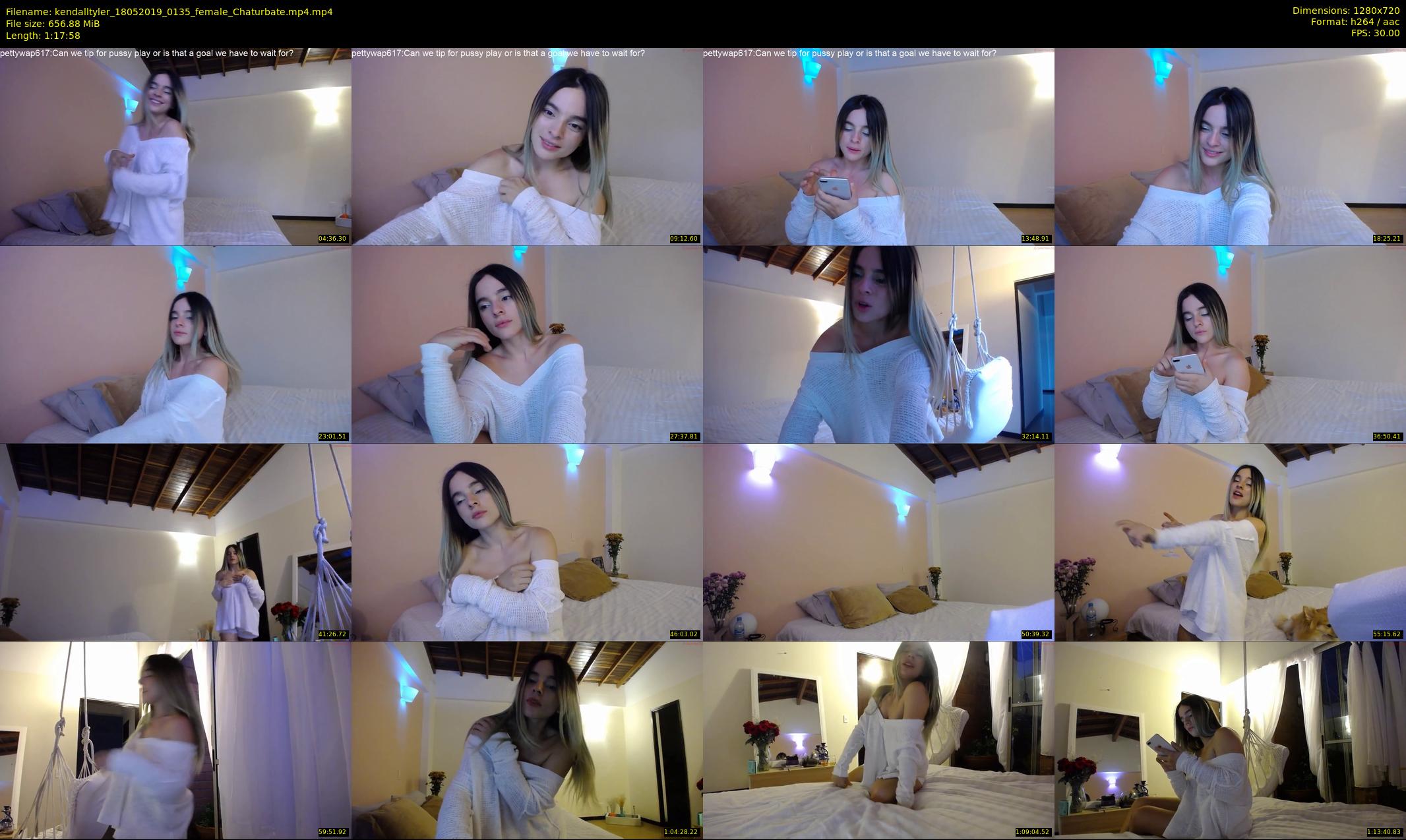 kendalltyler — 78 minute Chaturbate female cam show recording, 720p, May 18, 2019