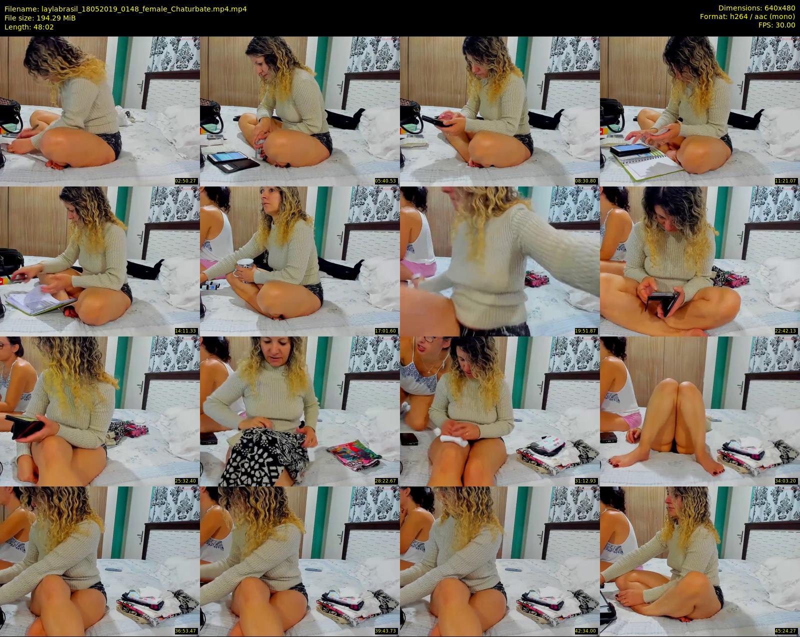 laylabrasil — 49 minute Chaturbate female cam show recording, 480p, May 18, 2019