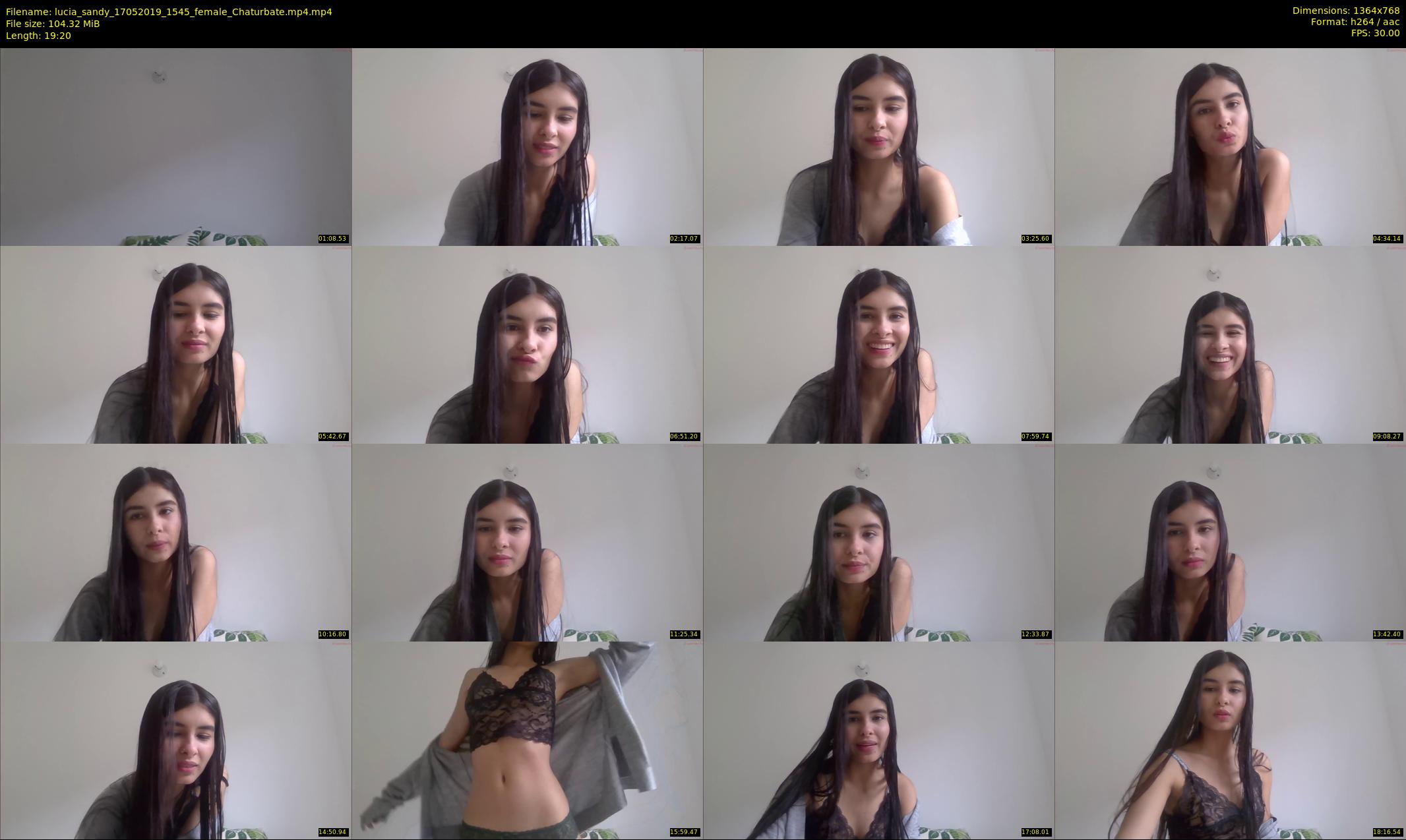 lucia_sandy — 20 minute Chaturbate female cam show recording, 720p, May 17, 2019