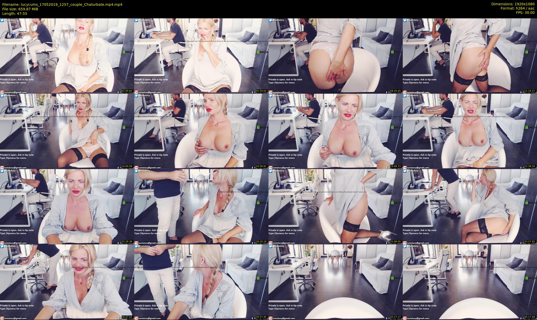 lucycums — 48 minute Chaturbate couple cam show recording, 1080p, May 17, 2019