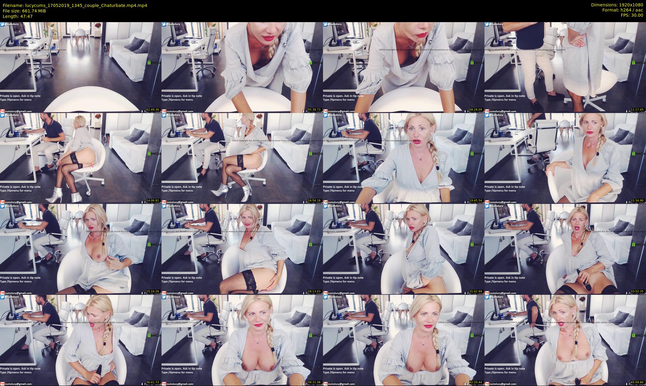 lucycums — 48 minute Chaturbate couple cam show recording, 1080p, May 17, 2019