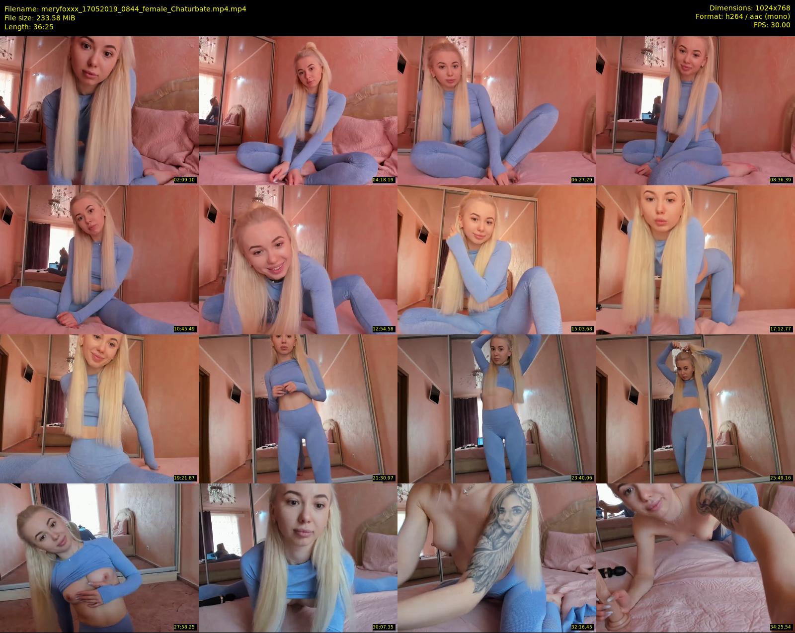 meryfoxxx — 37 minute Chaturbate female cam show recording, 720p, May 17, 2019
