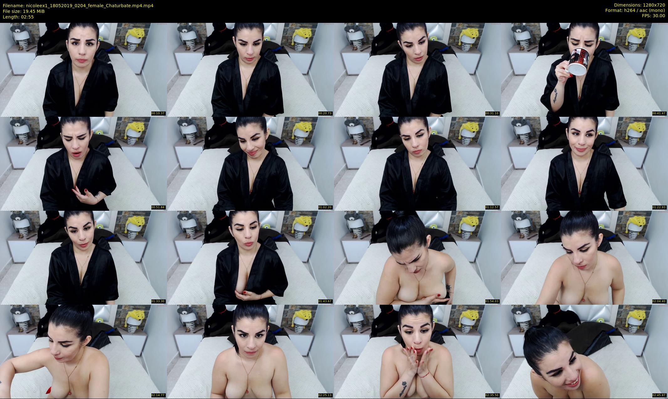 nicoleex1 — 3 minute Chaturbate female cam show recording, 720p, May 18, 2019