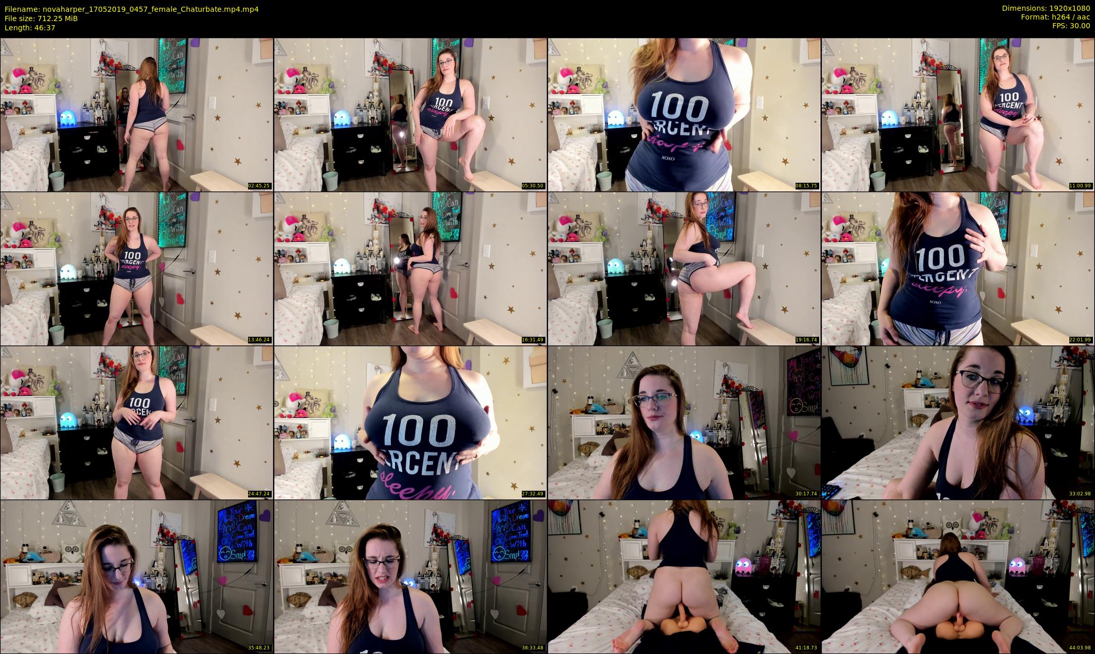 novaharper — 47 minute Chaturbate female cam show recording, 1080p, May 17, 2019