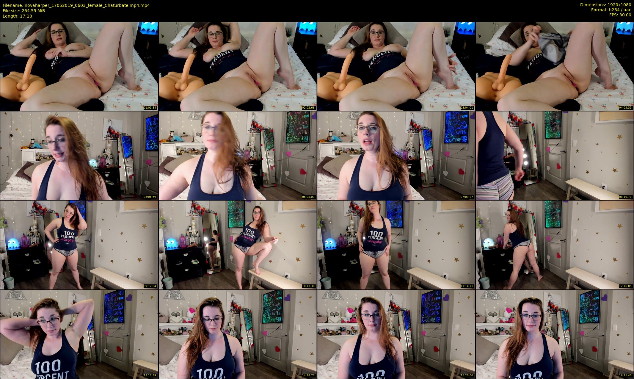 novaharper — 18 minute Chaturbate female cam show recording, 1080p, May 17, 2019
