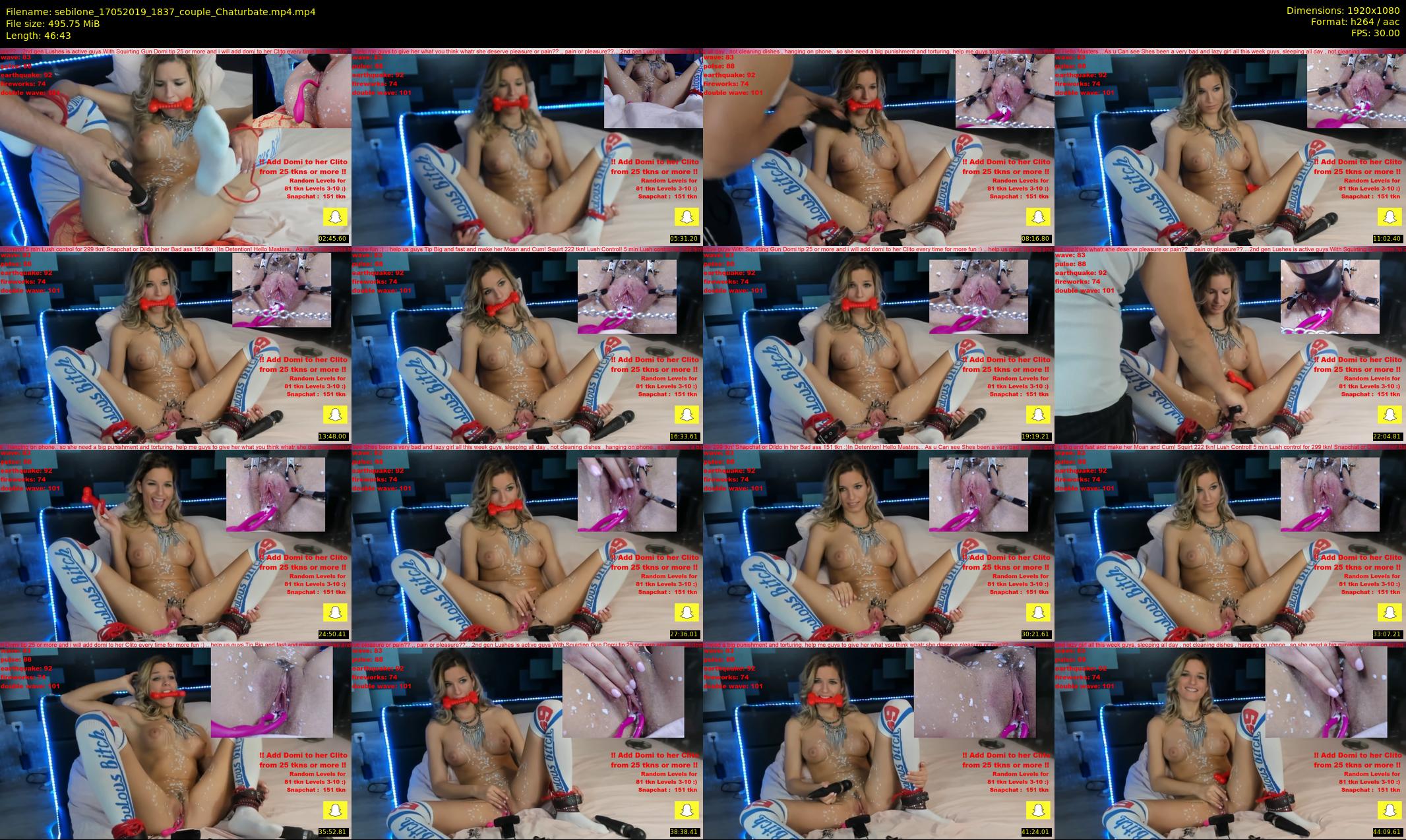 sebilone — 47 minute Chaturbate couple cam show recording, 1080p, May 17, 2019