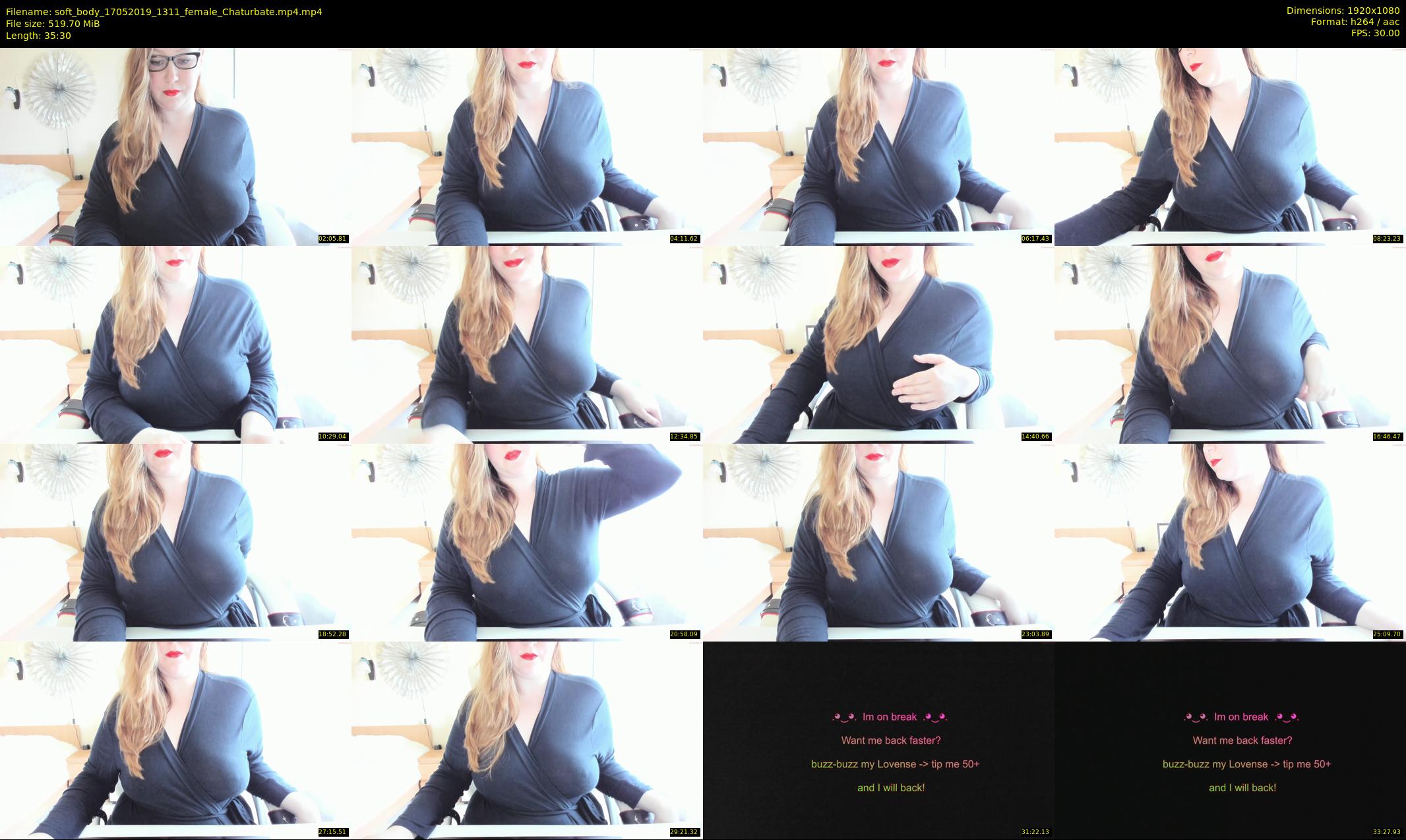 soft_body — 36 minute Chaturbate female cam show recording, 1080p, May 17, 2019