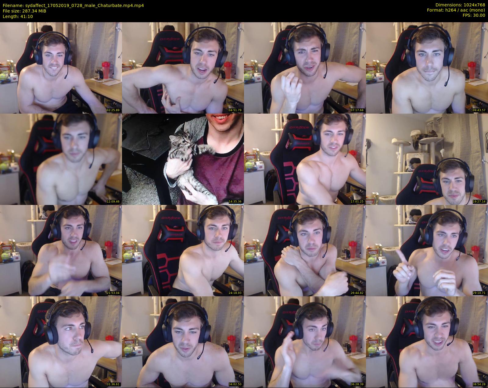sydaffect — 42 minute Chaturbate male cam show recording, 720p, May 17, 2019