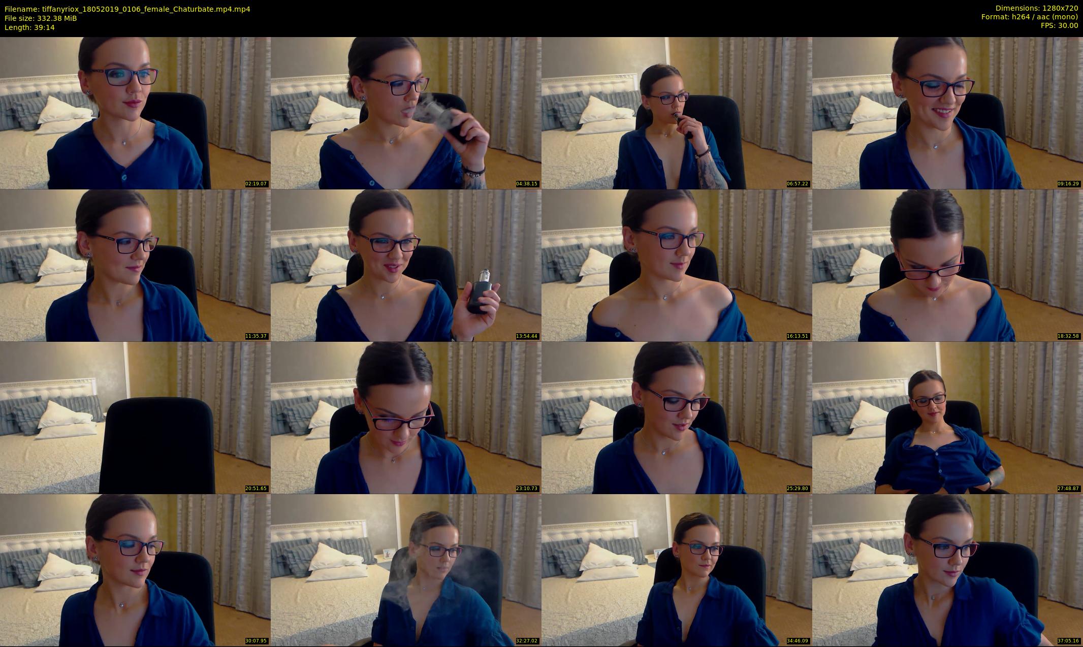 tiffanyriox — 40 minute Chaturbate female cam show recording, 720p, May 18, 2019