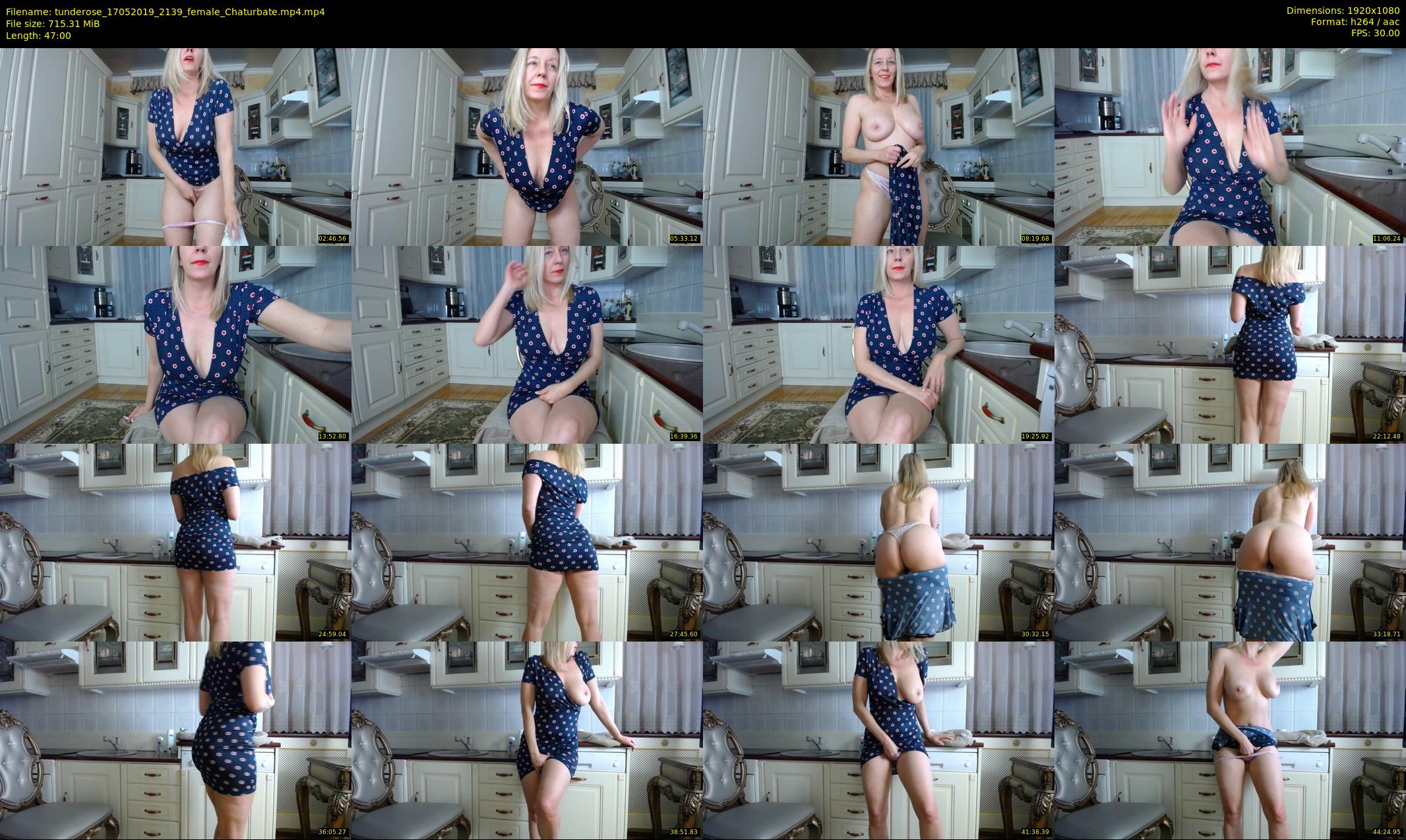 tunderose — 47 minute Chaturbate female cam show recording, 1080p, May 17, 2019