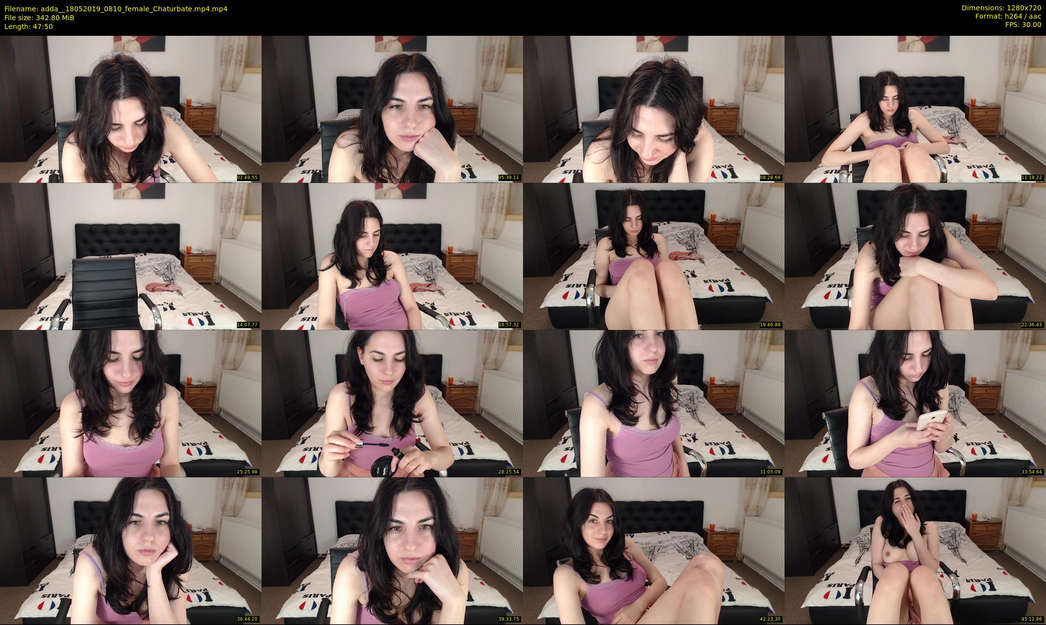 adda_ — 48 minute Chaturbate female cam show recording, 720p, May 18, 2019