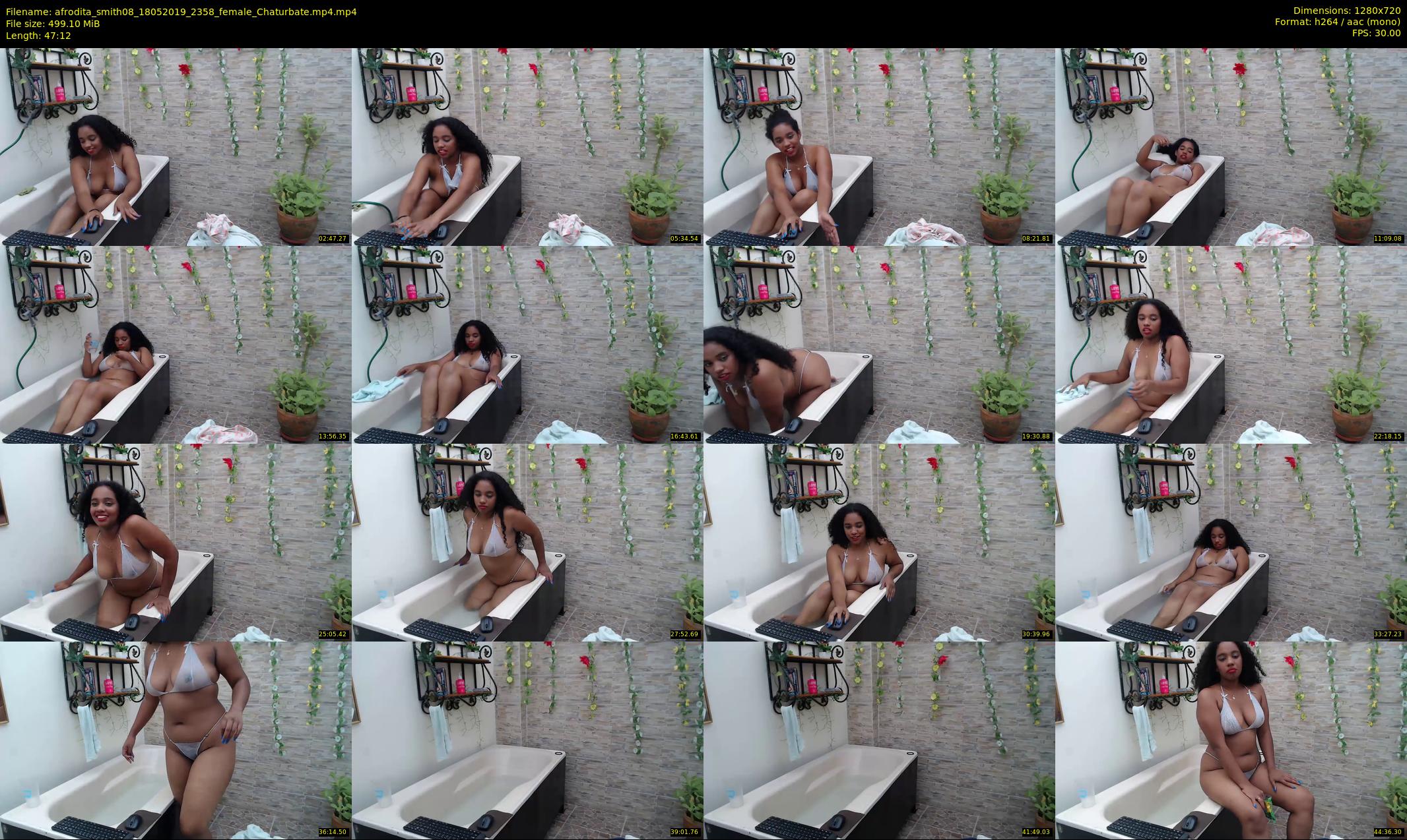 afrodita_smith08 — 48 minute Chaturbate female cam show recording, 720p, May 18, 2019