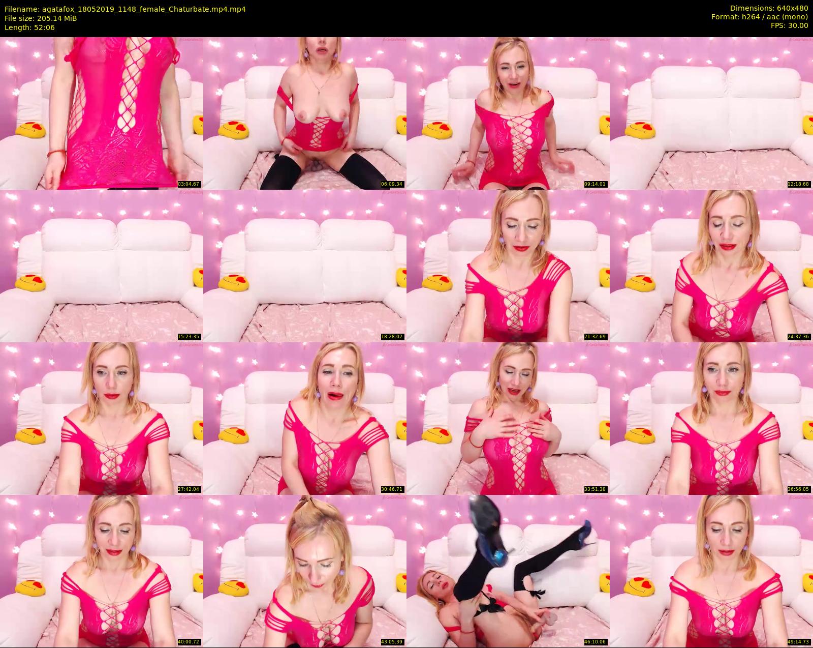 agatafox — 53 minute Chaturbate female cam show recording, 480p, May 18, 2019