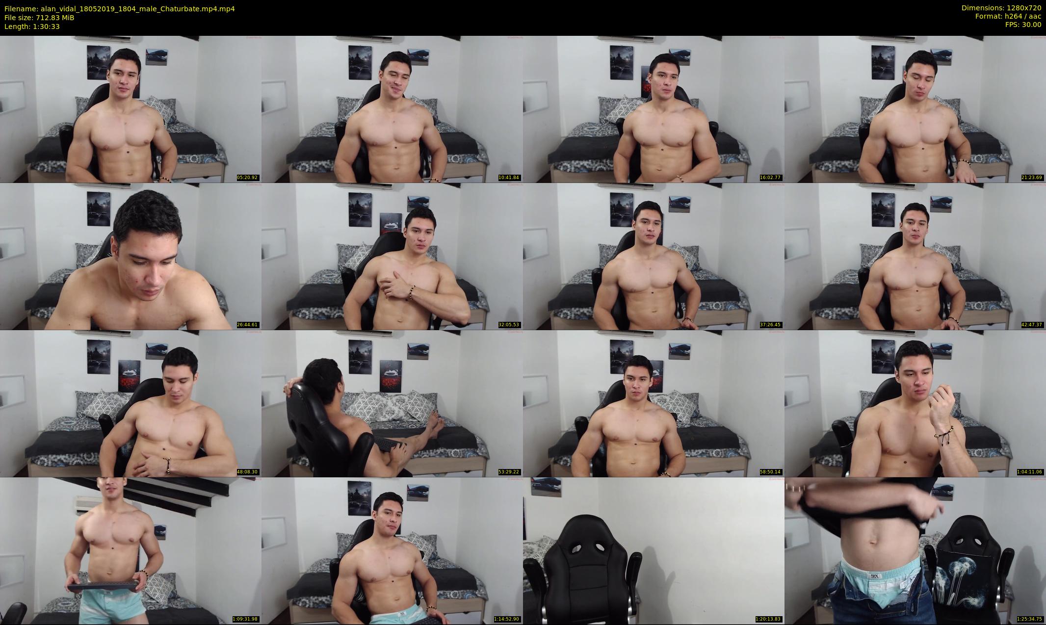alan_vidal — 91 minute Chaturbate male cam show recording, 720p, May 18, 2019