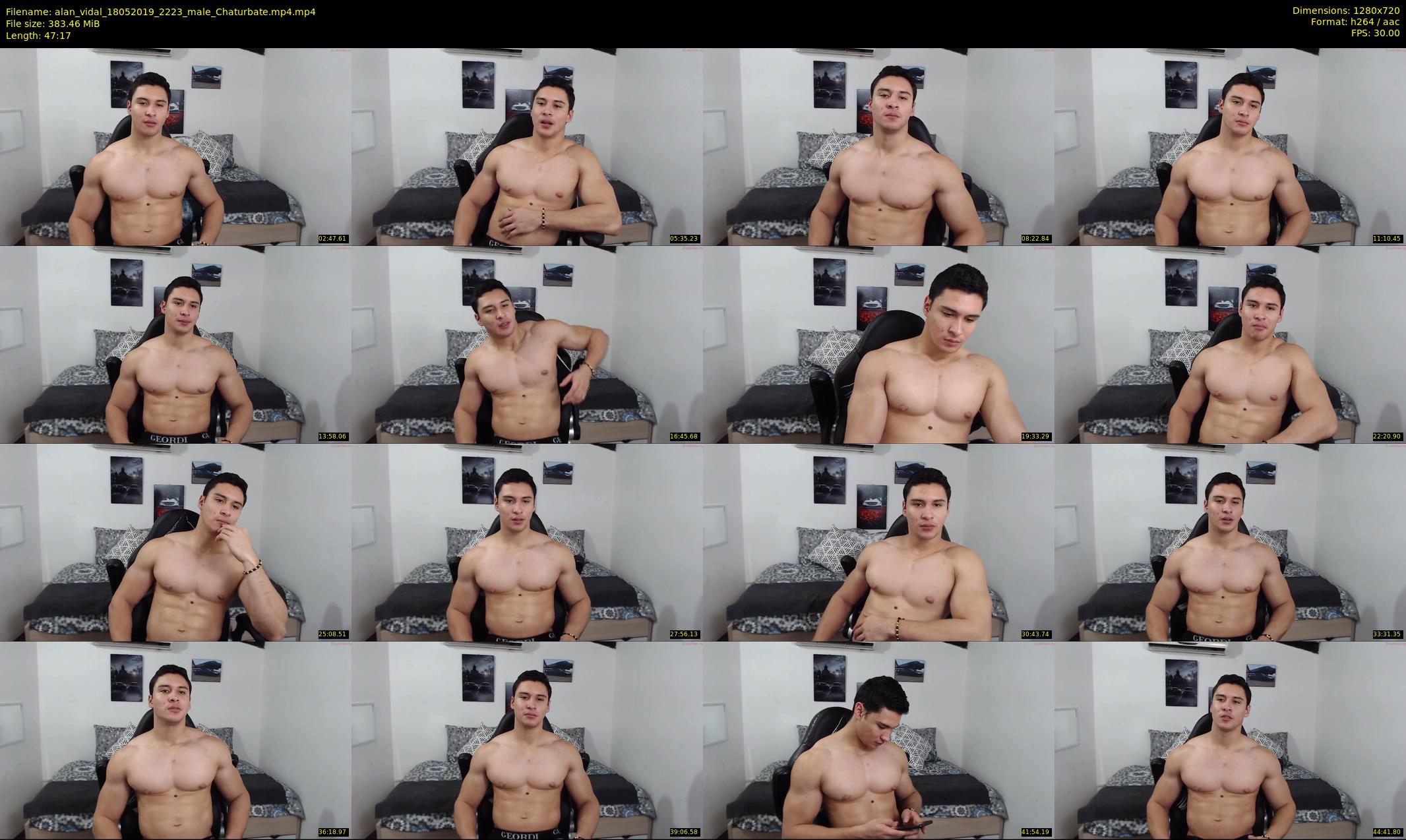 alan_vidal — 48 minute Chaturbate male cam show recording, 720p, May 18, 2019