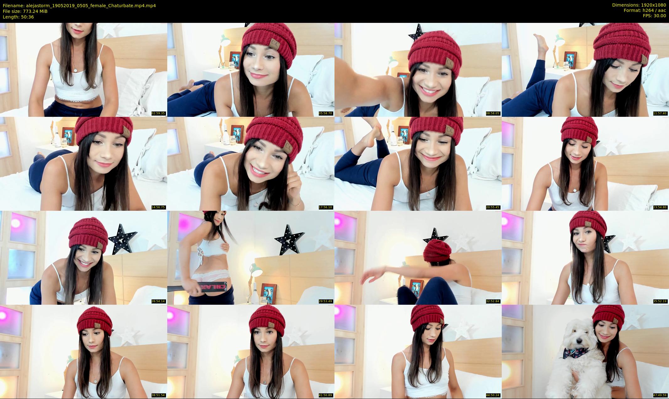 alejastorm — 51 minute Chaturbate female cam show recording, 1080p, May 19, 2019