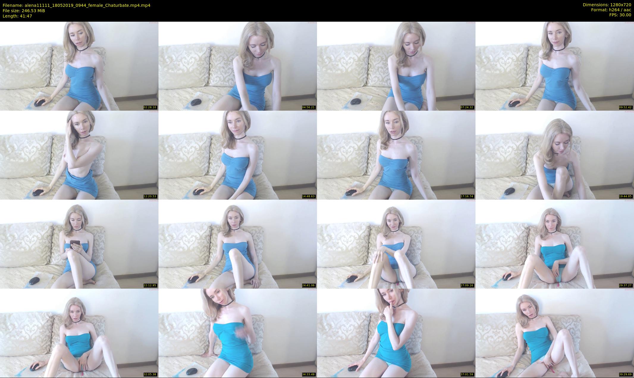 alena11111 — 42 minute Chaturbate female cam show recording, 720p, May 18, 2019
