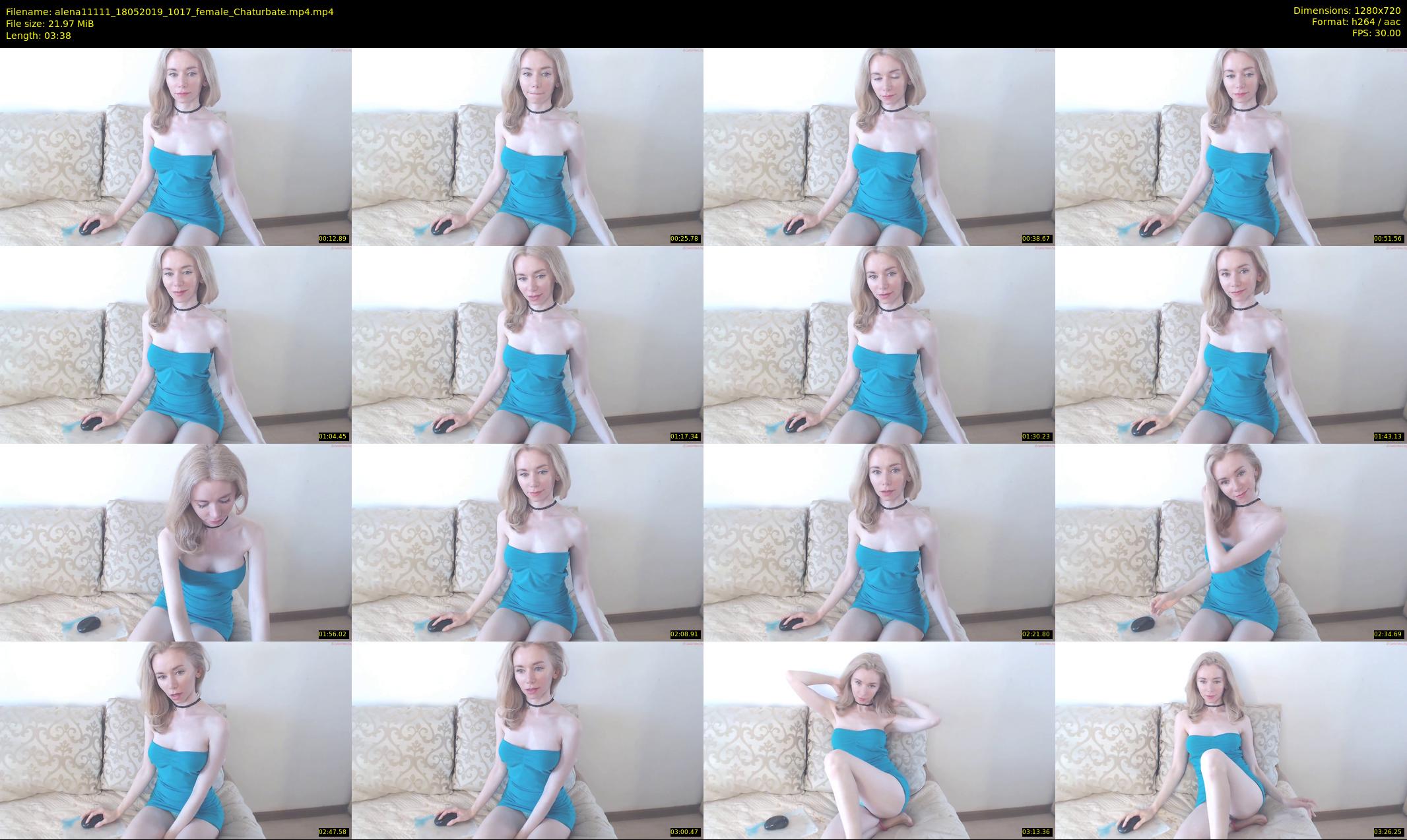 alena11111 — 4 minute Chaturbate female cam show recording, 720p, May 18, 2019