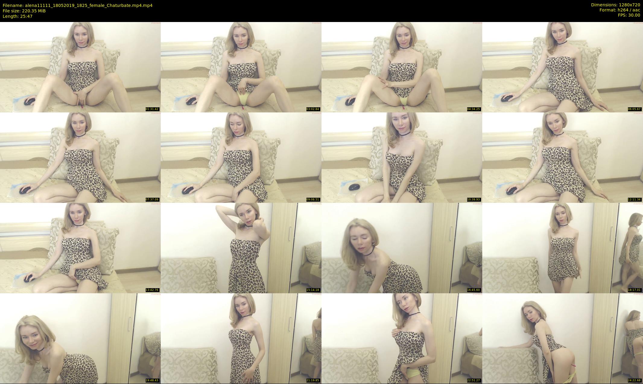 alena11111 — 26 minute Chaturbate female cam show recording, 720p, May 18, 2019