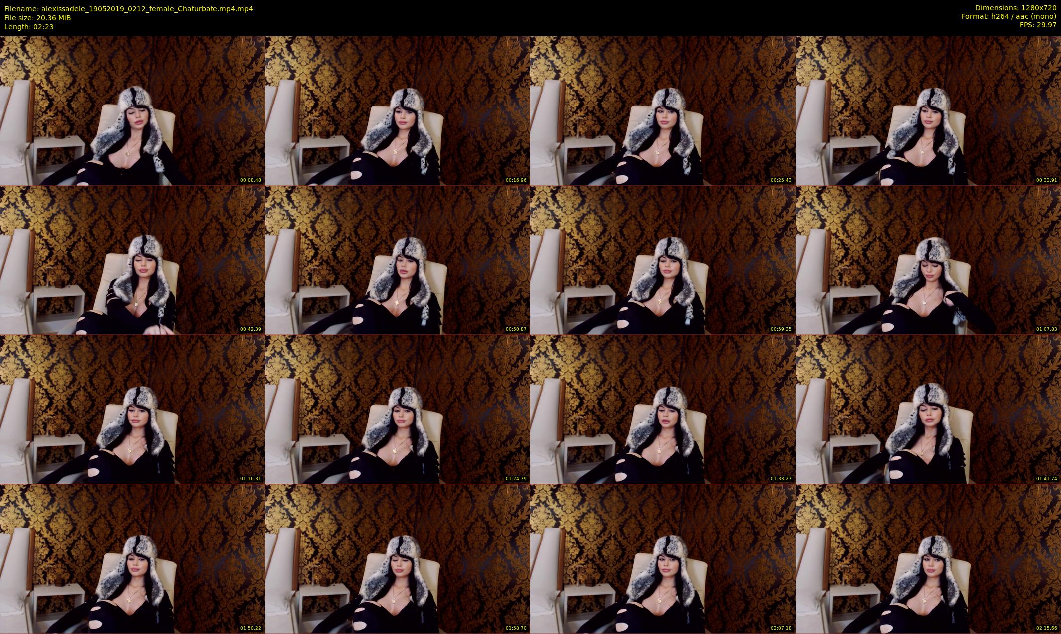 alexissadele — 3 minute Chaturbate female cam show recording, 720p, May 19, 2019