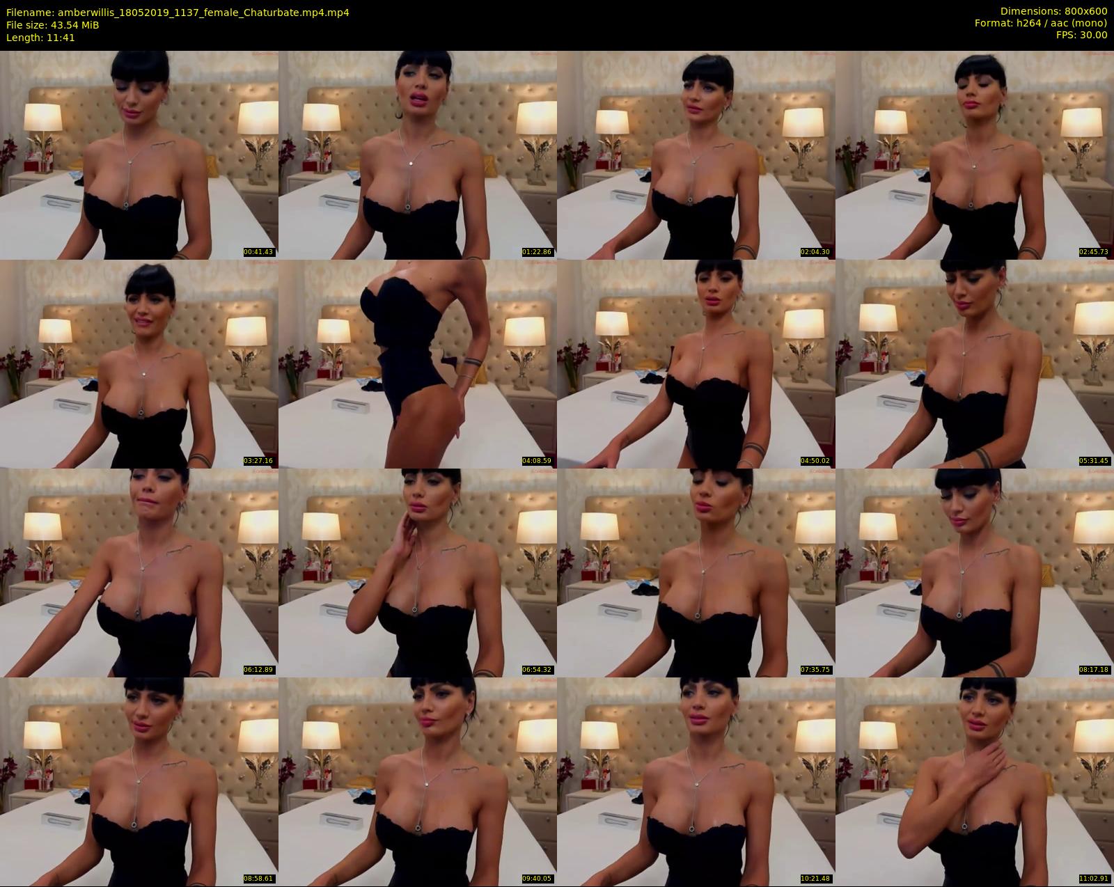 amberwillis — 12 minute Chaturbate female cam show recording, 480p, May 18, 2019