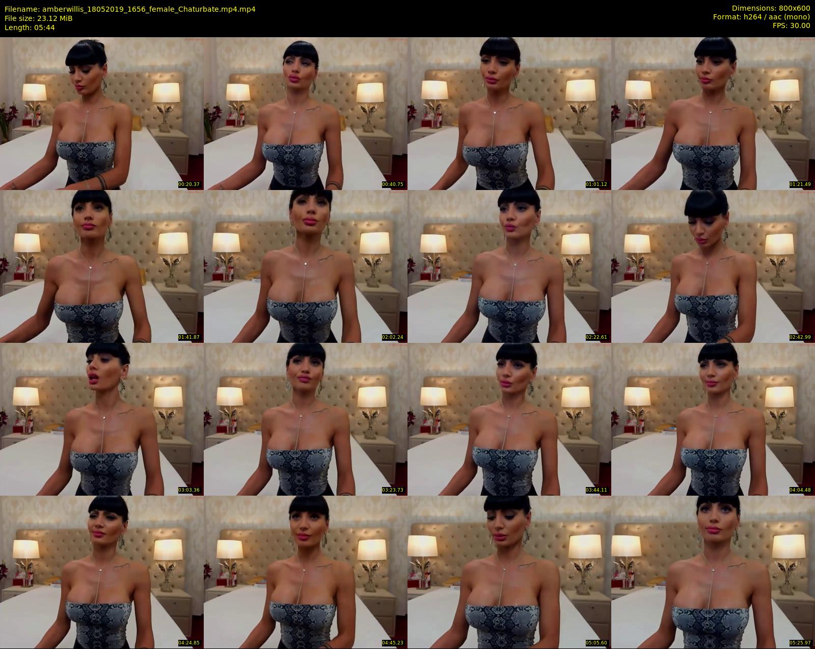 amberwillis — 6 minute Chaturbate female cam show recording, 480p, May 18, 2019