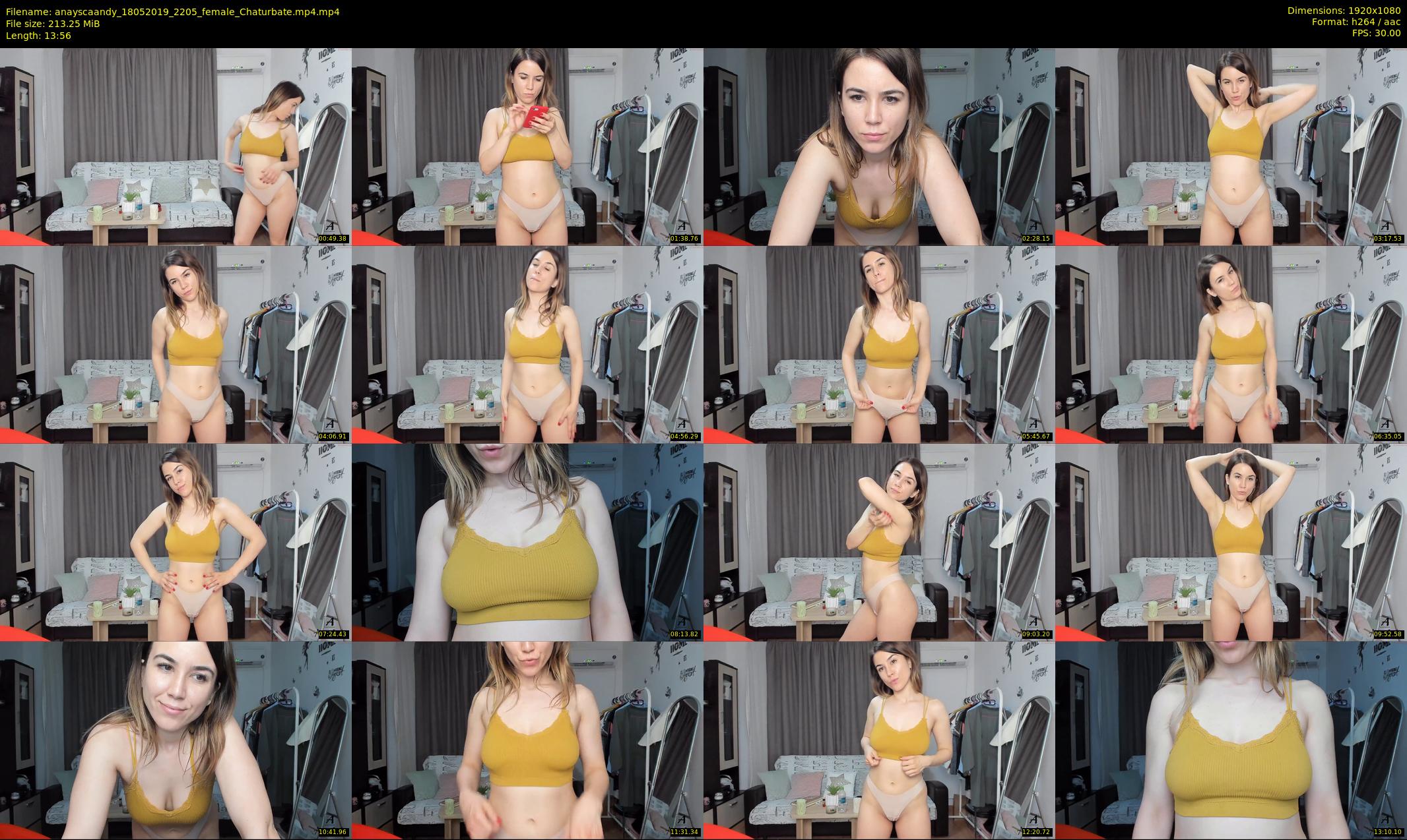 anayscaandy — 14 minute Chaturbate female cam show recording, 1080p, May 18, 2019