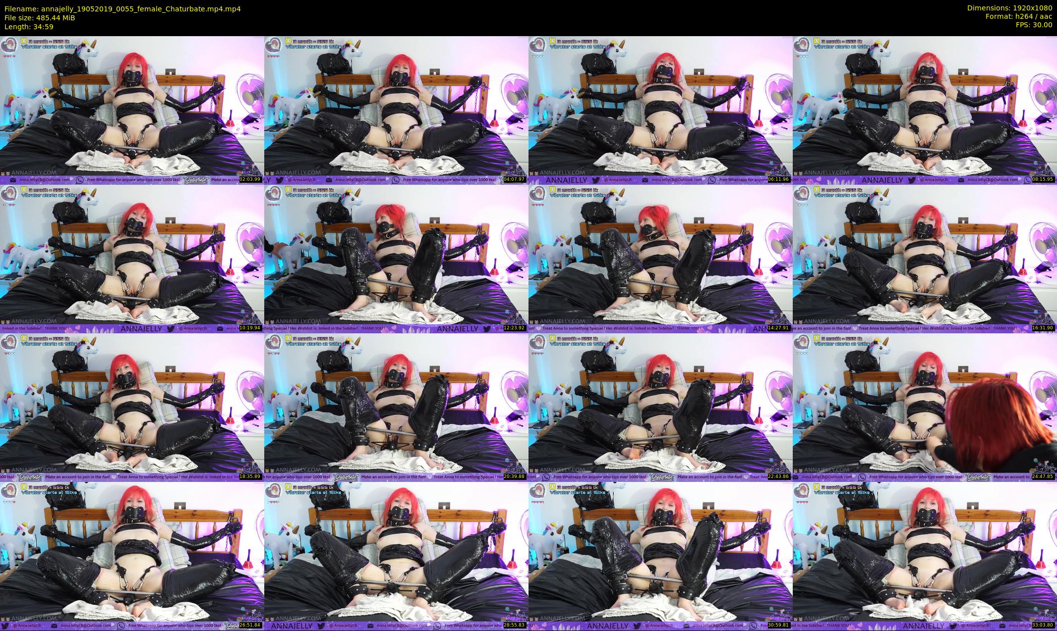 annajelly — 35 minute Chaturbate couple cam show recording, 1080p, May 19, 2019