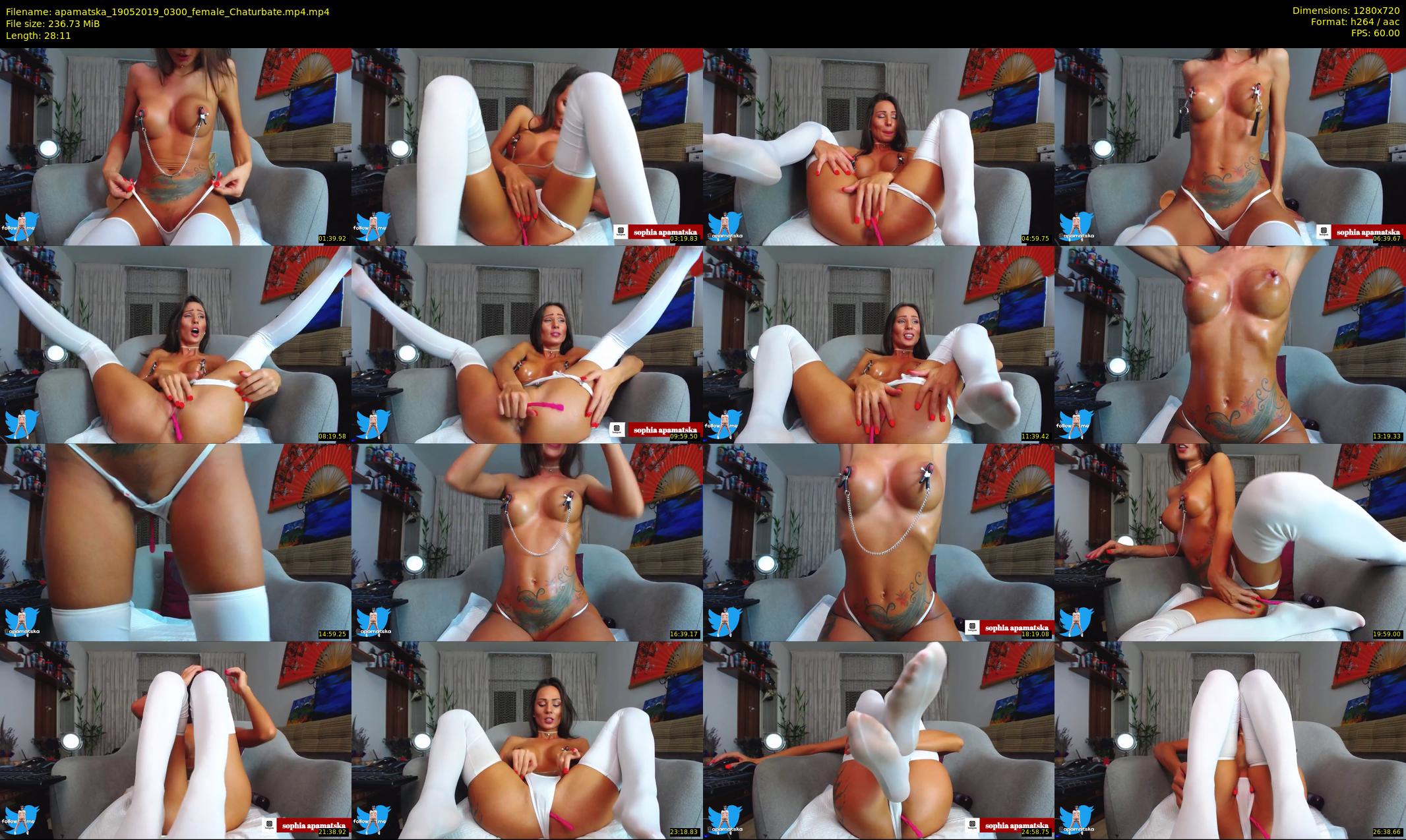 apamatska — 29 minute Chaturbate female cam show recording, 720p, May 19, 2019