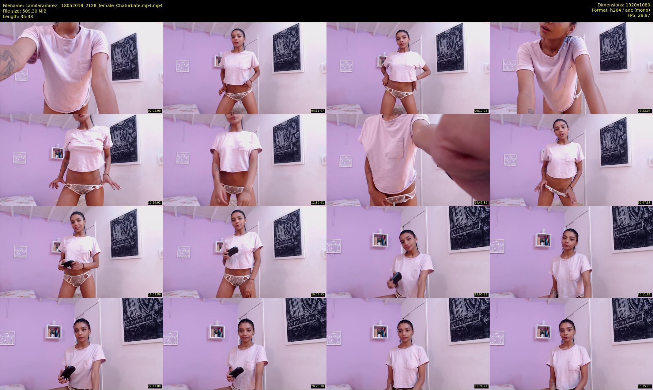 camilaramirez_ — 36 minute Chaturbate female cam show recording, 1080p, May 18, 2019