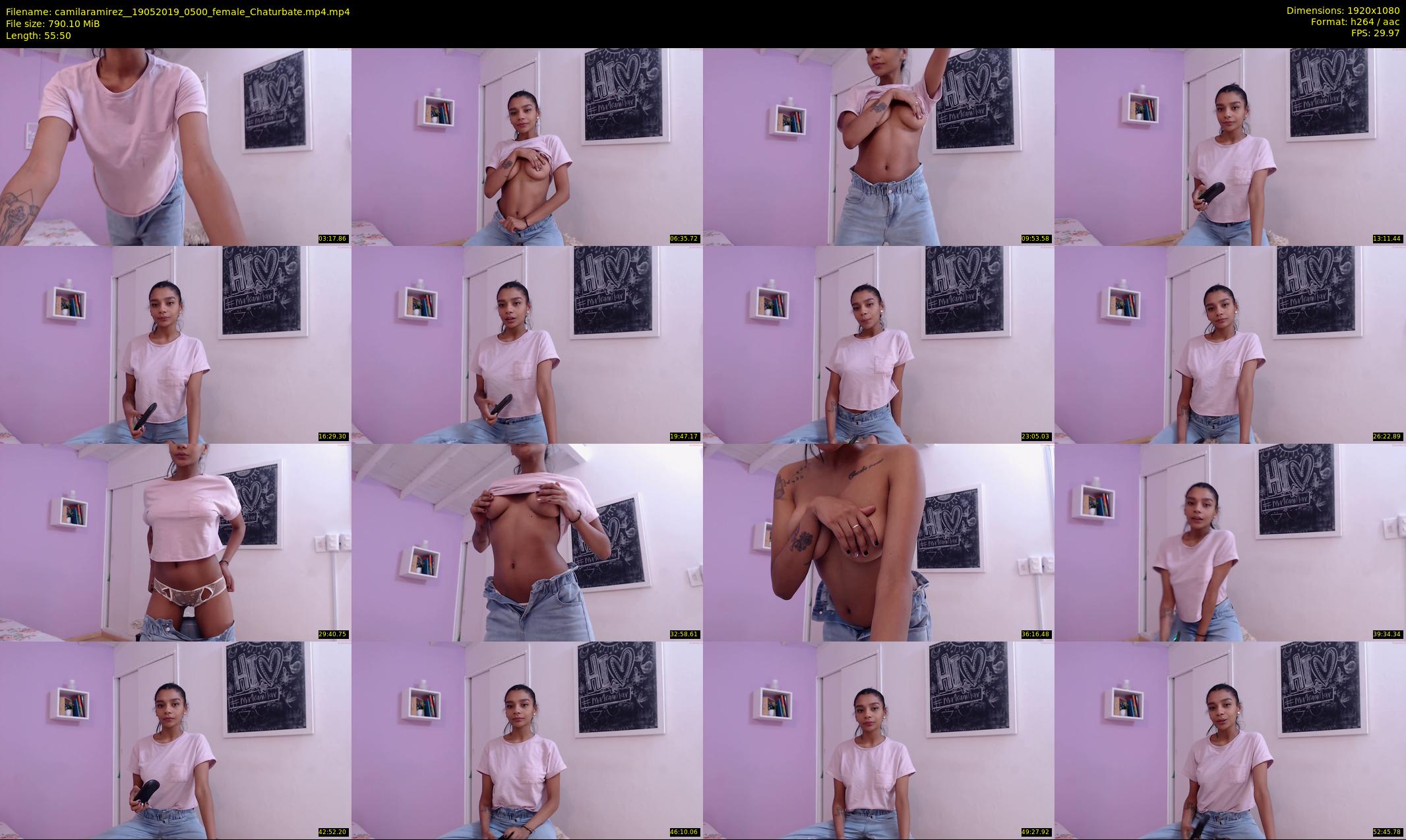 camilaramirez_ — 56 minute Chaturbate female cam show recording, 1080p, May 19, 2019