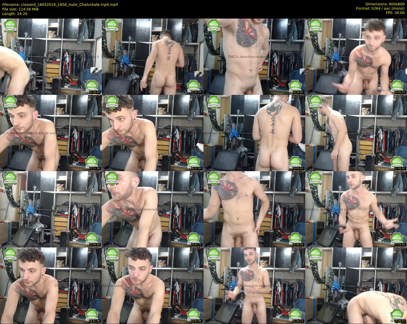classied — 25 minute Chaturbate male cam show recording, 480p, May 18, 2019