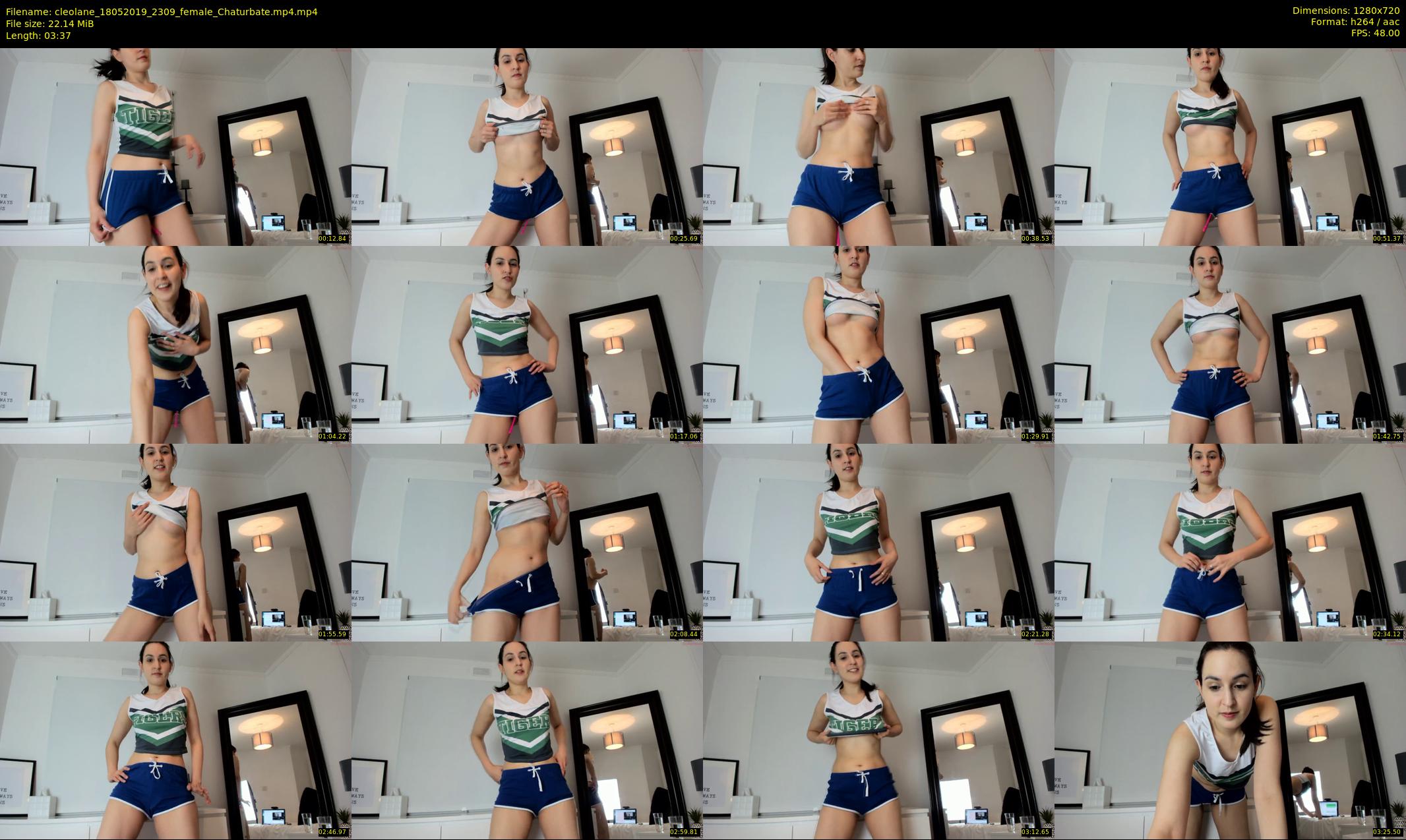cleolane — 4 minute Chaturbate female cam show recording, 720p, May 18, 2019